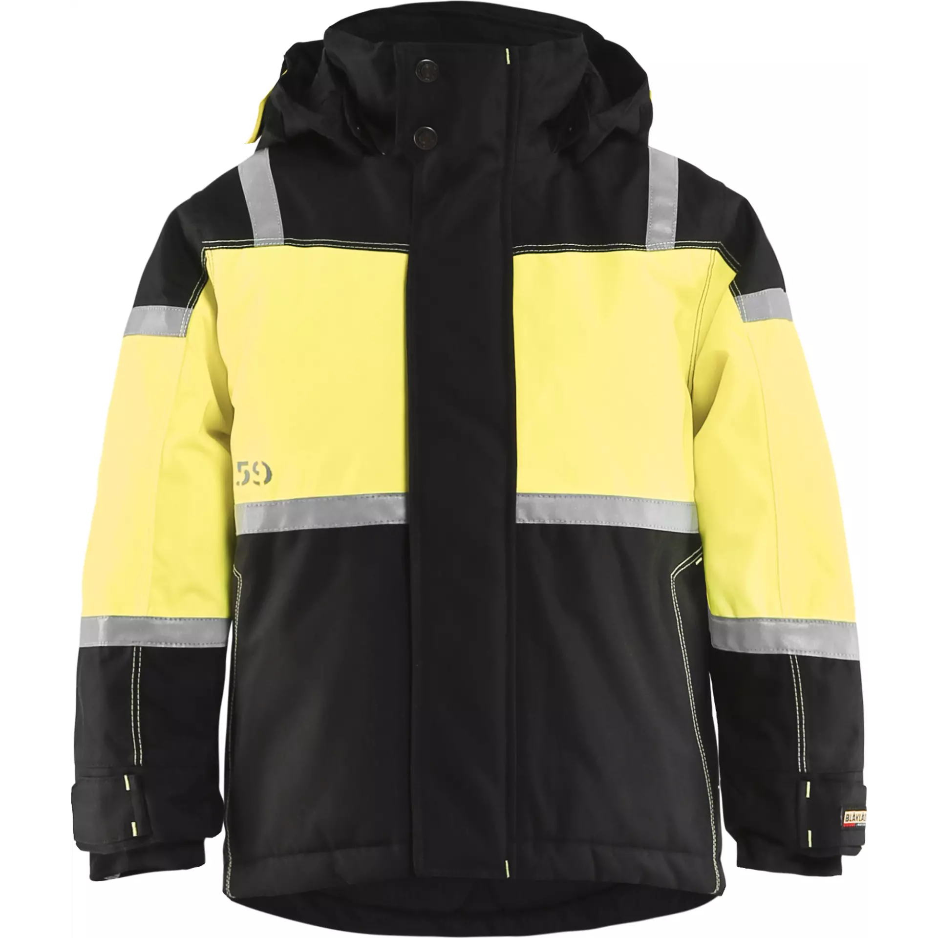 Blåkläder 485819779933, Kinder Winterjacke, Schwarz/Gelb
