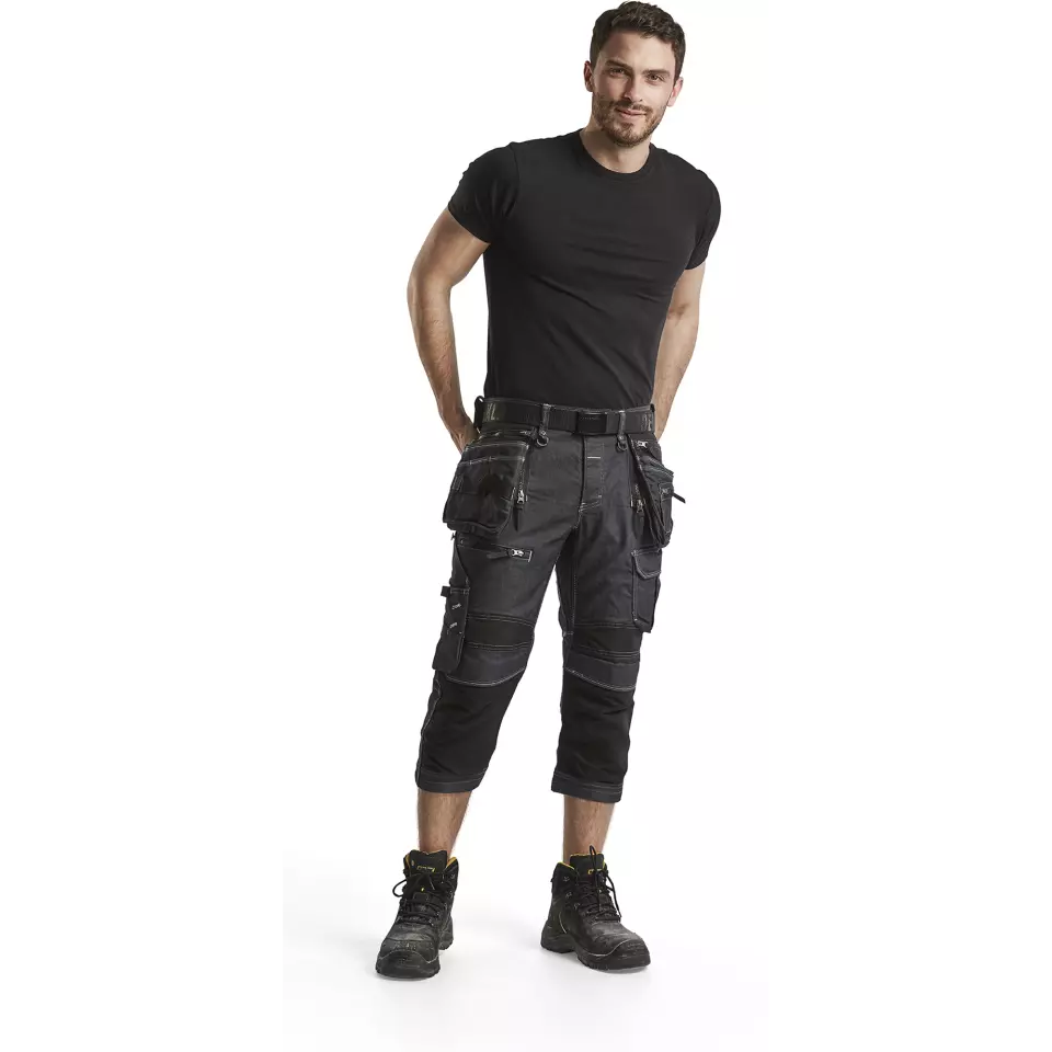 Blåkläder 199111418999, X1900 Stretch Pirate Pants, Dark Blue/Black, image 5, gallery thumbnail