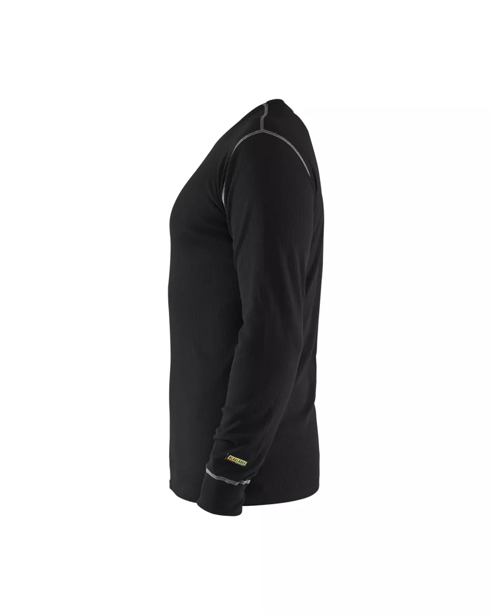 Blåkläder 349817259900, Flame-Resistant Base Layer Shirt, Black, image 3, gallery thumbnail
