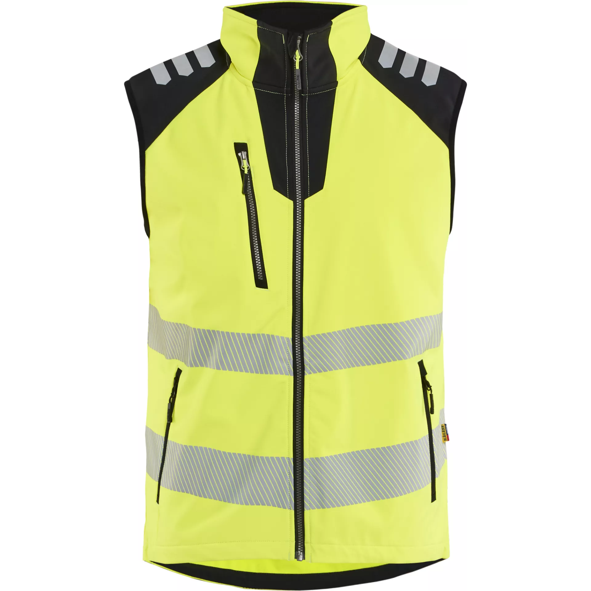 Blåkläder 309125133399, Softshell-Weste Highvis, Leuchtgelb/Schwarz