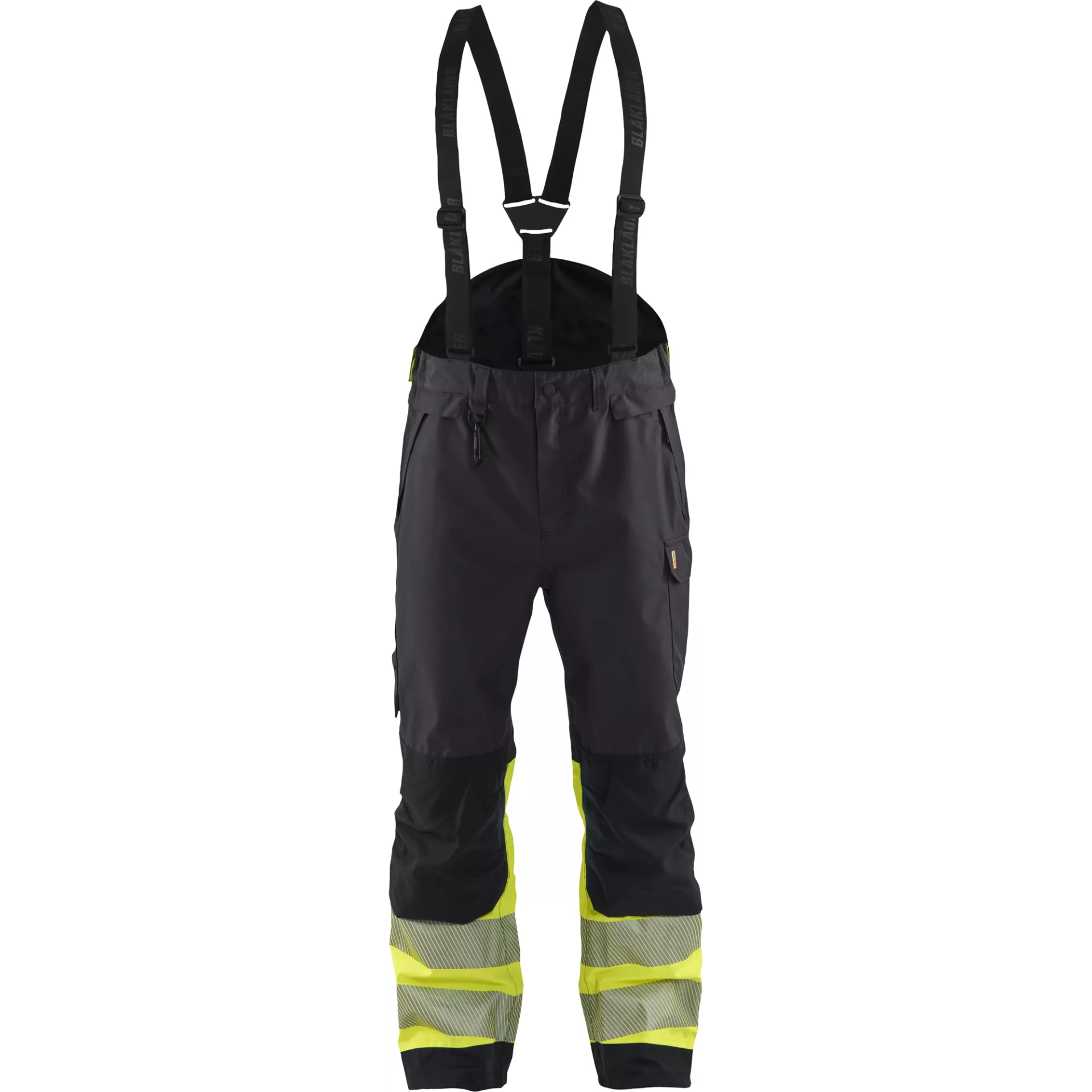 Blåkläder 187719779933, High-Vis Shell Trousers, Black/High-Vis Yellow