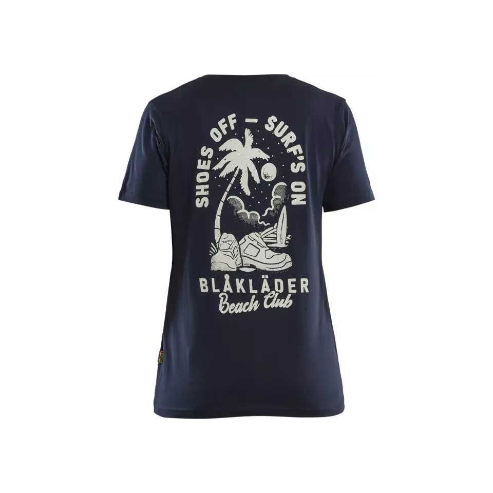 Blåkläder 941710428600, Beach Club Women's T-Shirt, Dark Blue, image 2, gallery thumbnail