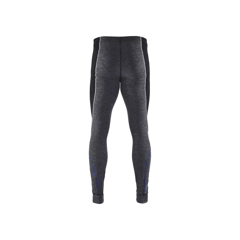 Blåkläder 184917329699, WARM Long Base Layer Pants, 100% Merino Wool, Gray/Black, image 2, gallery thumbnail