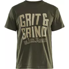 942110424209, Blåkläder Grit and Grind T-Shirt, Forest Green