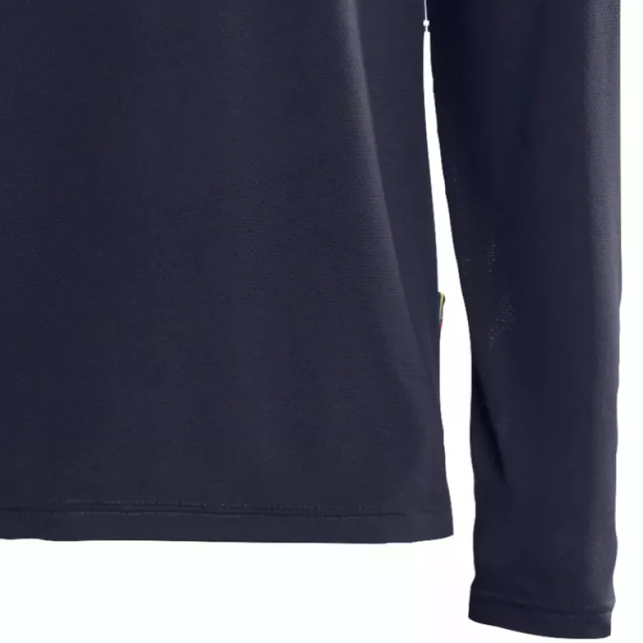 **Long Sleeves** add comfortable coverage that keeps you feeling balanced through shifting weather.