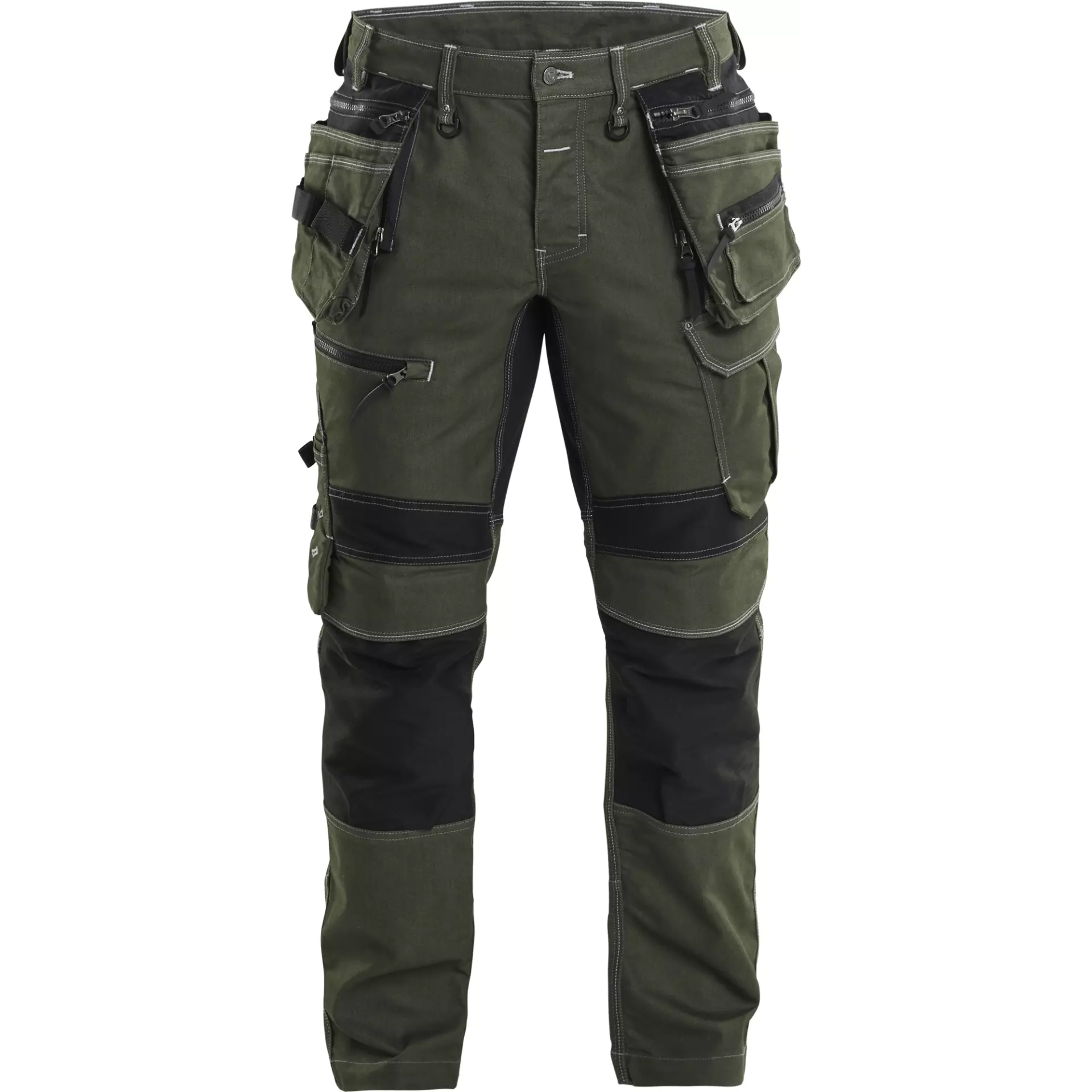 Blåkläder 199011414298, X1900 Stretch-Hose mit Hängetaschen, Waldgrün/Schwarz