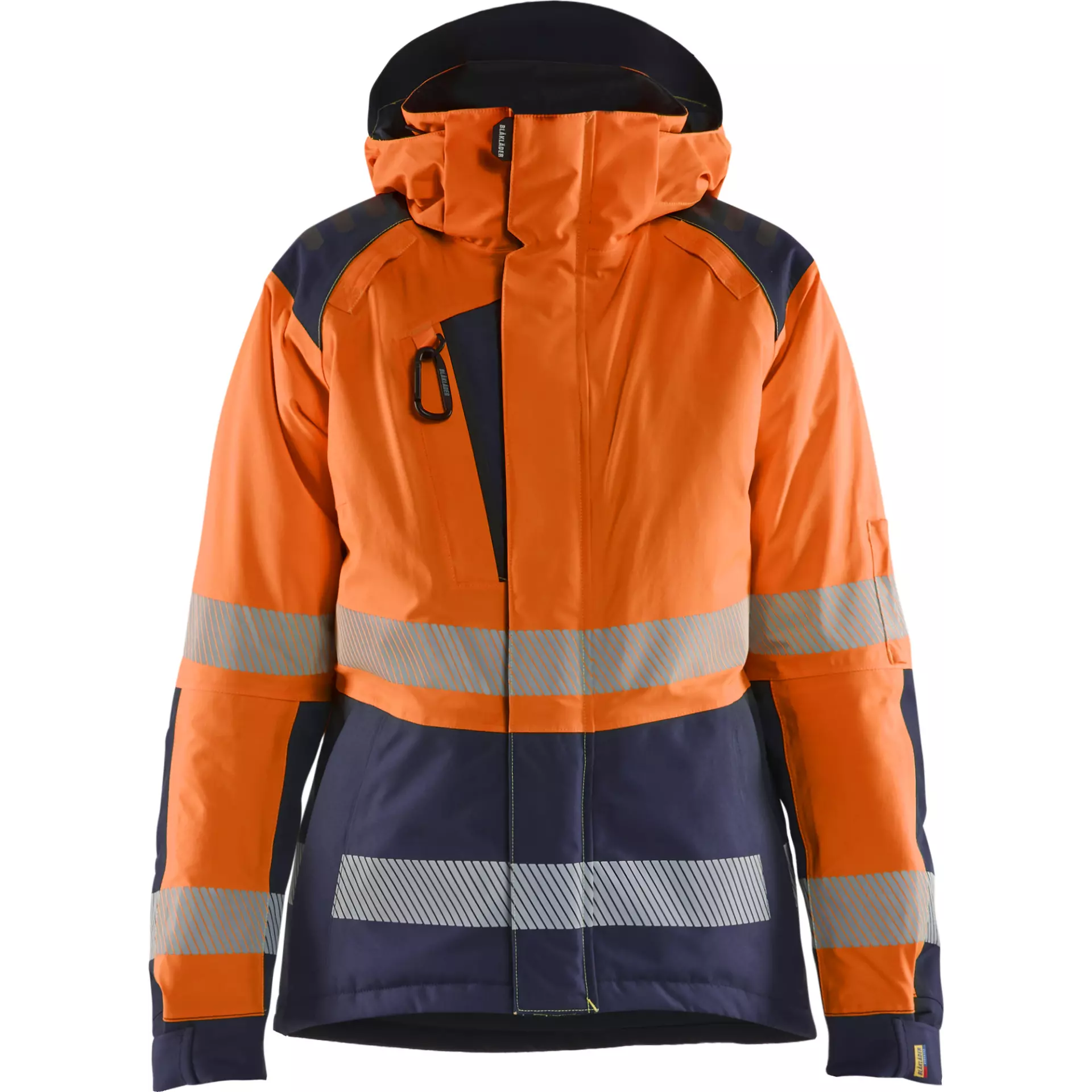 Blåkläder 445619875389, Damen High-Vis Winterjacke, Warnorange/Dunkelblau