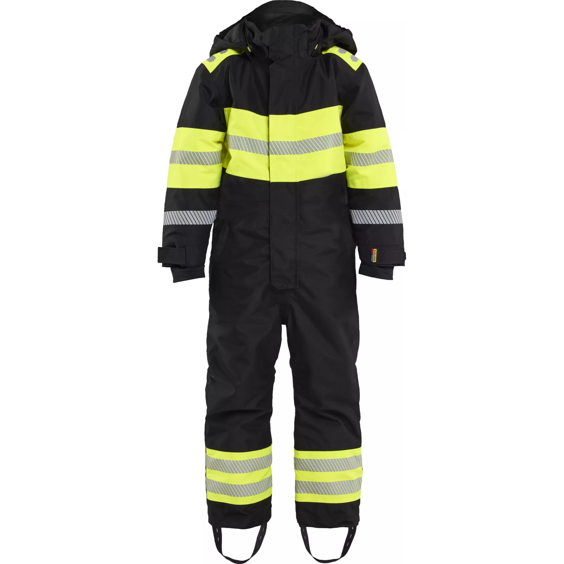 Blåkläder 521519779933, Children's Winter Coverall, Black/Hi-Vis Yellow