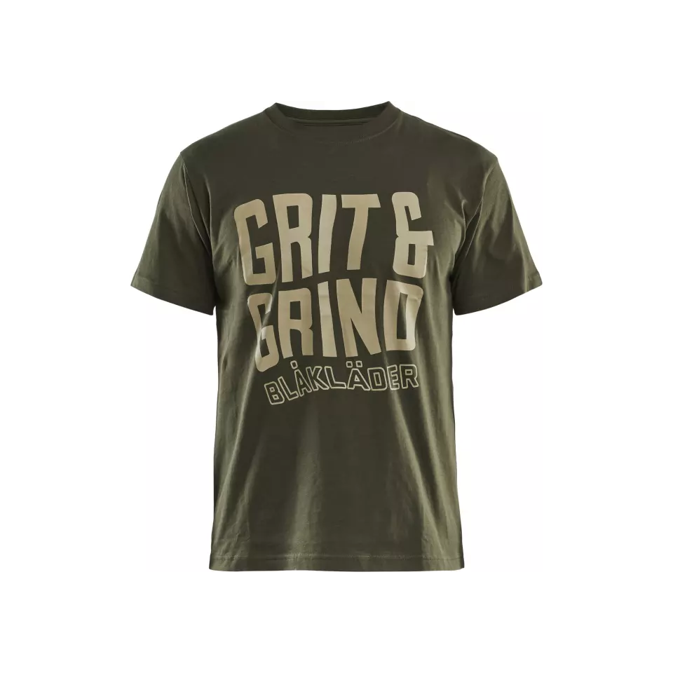 Blåkläder 942110424209, Grit and Grind t-shirt, skogsgrön, image 1, gallery thumbnail