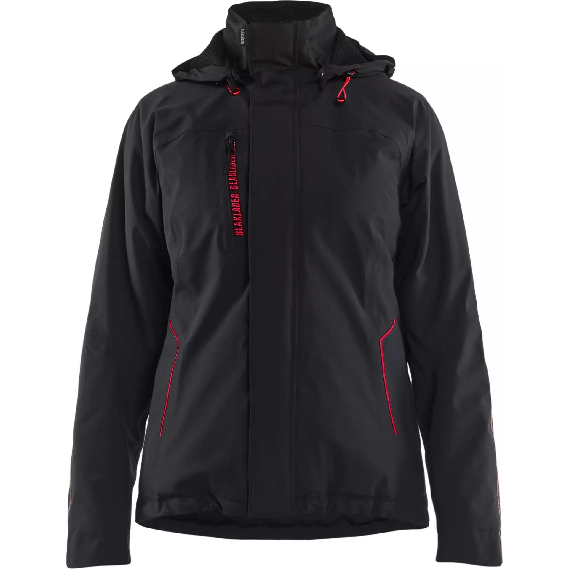Blåkläder 440819179956, Women's Lightweight Stretch Winter Jacket, Black/Red