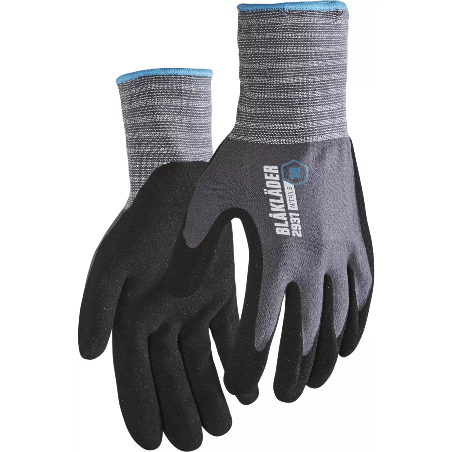 Blåkläder 293114549400, Nitrile Coated Work Glove, Gray
