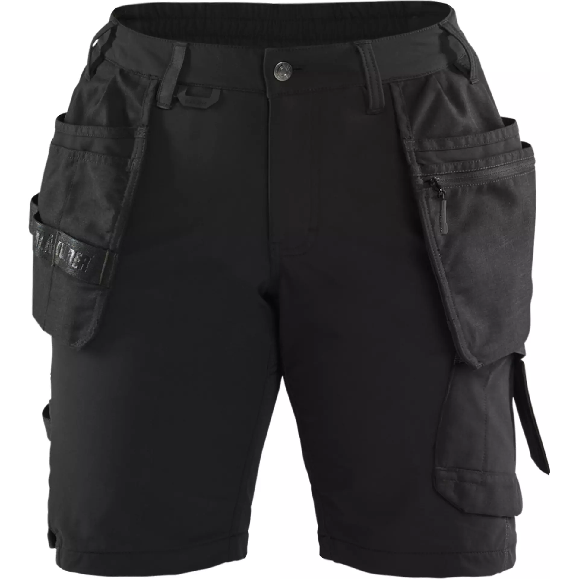 Blåkläder 718316459998, Ladies Holster Pocket Shorts, 4-Way Stretch, Black/Dark Grey