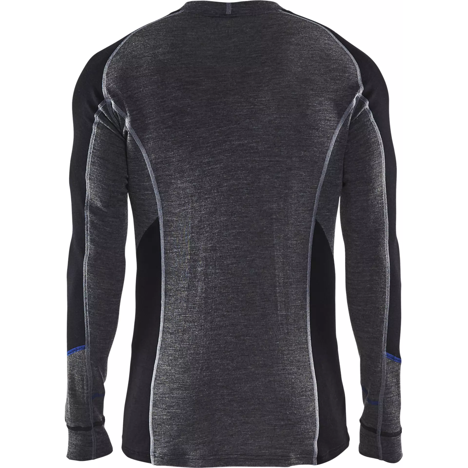 Blåkläder 489717329699, WARM Base Layer Shirt, 100% Merino Wool, Gray/Black, image 4