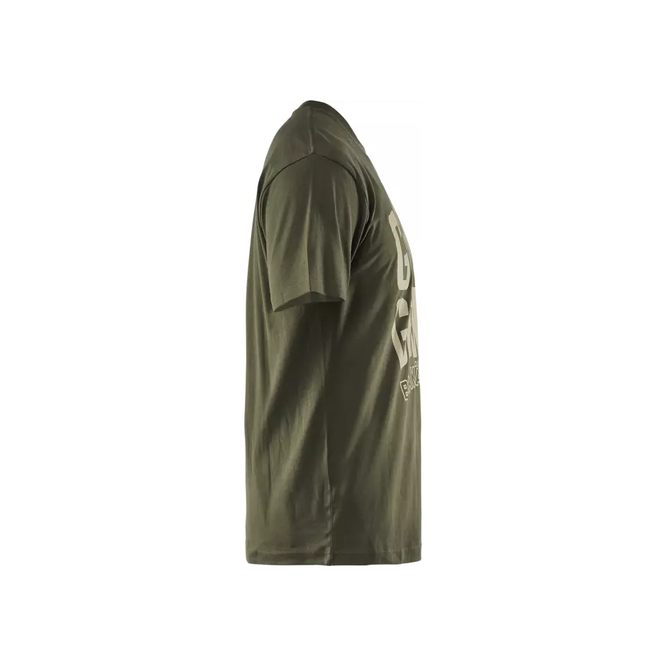 Blåkläder 942110424209, Grit and Grind t-shirt, skogsgrön, image 3, gallery thumbnail