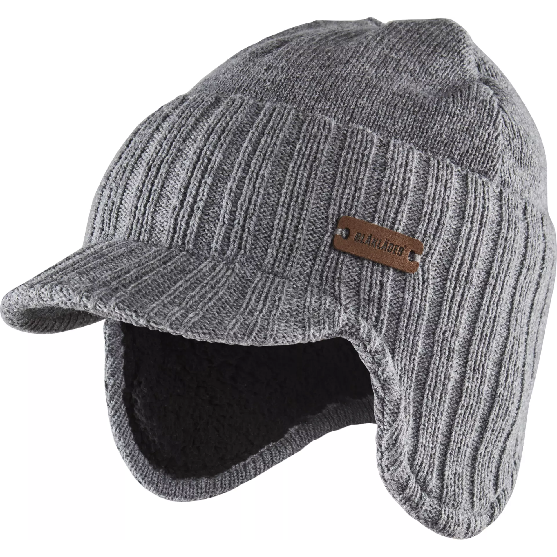 Blåkläder 206728009991, Mütze mit Ohrenklappen, Schwarz/Meliert