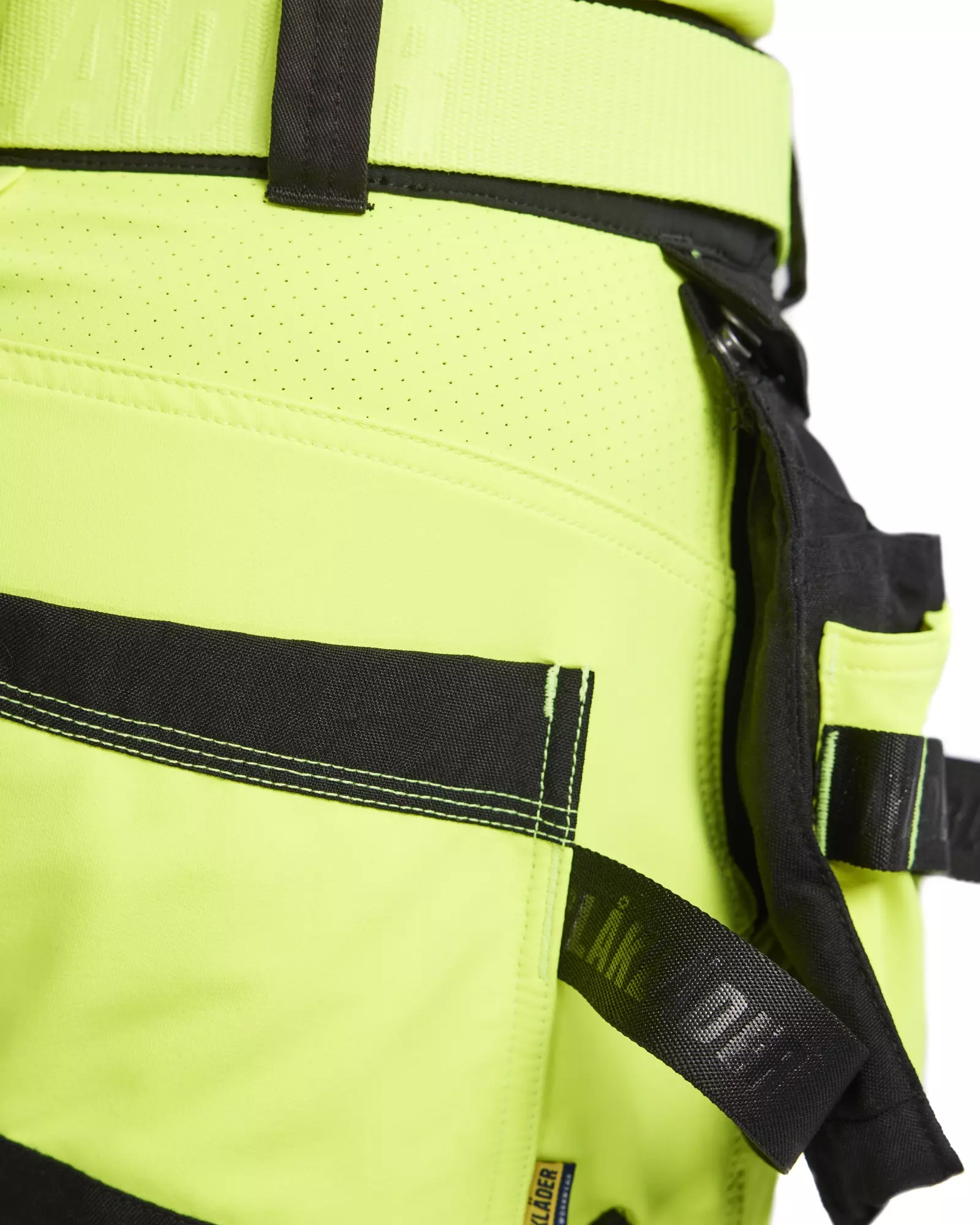 Blåkläder 702016483399, Women's High-Vis Work Shorts, 4-Way Stretch, Hi-Vis Yellow/Black, image 8