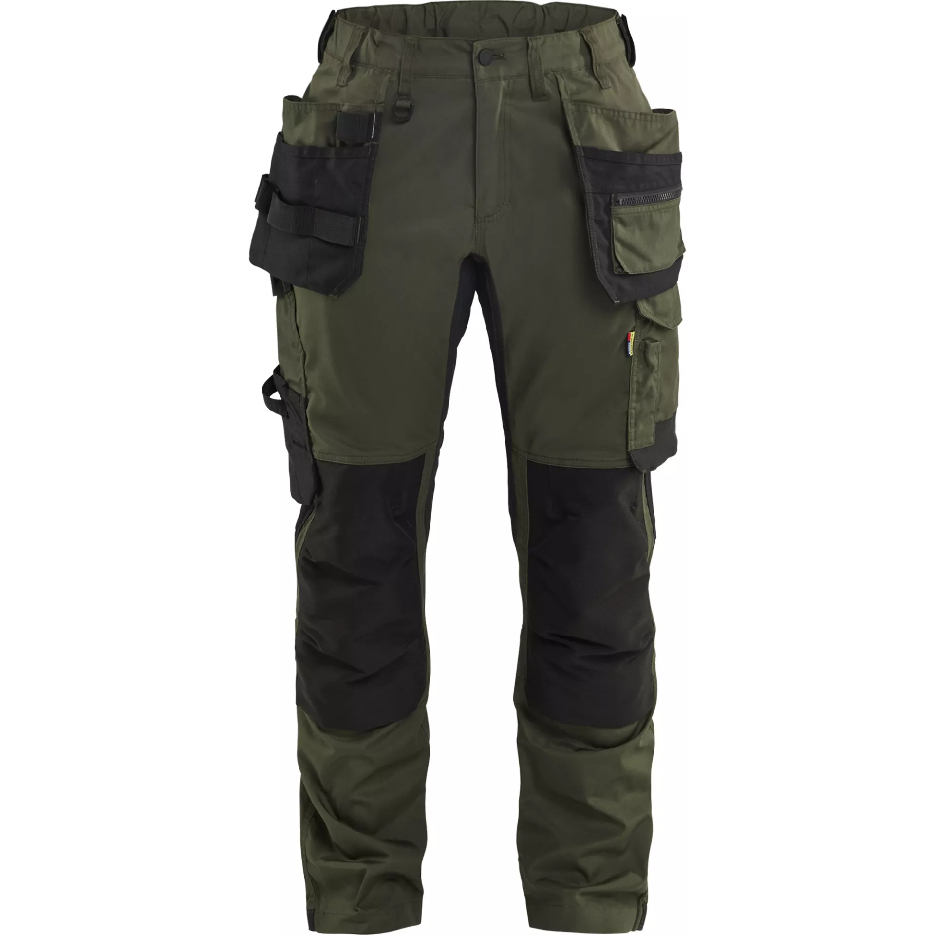 Blåkläder 713218324298, Damen Stretch-Holstertaschenhose, Waldgrün/Schwarz