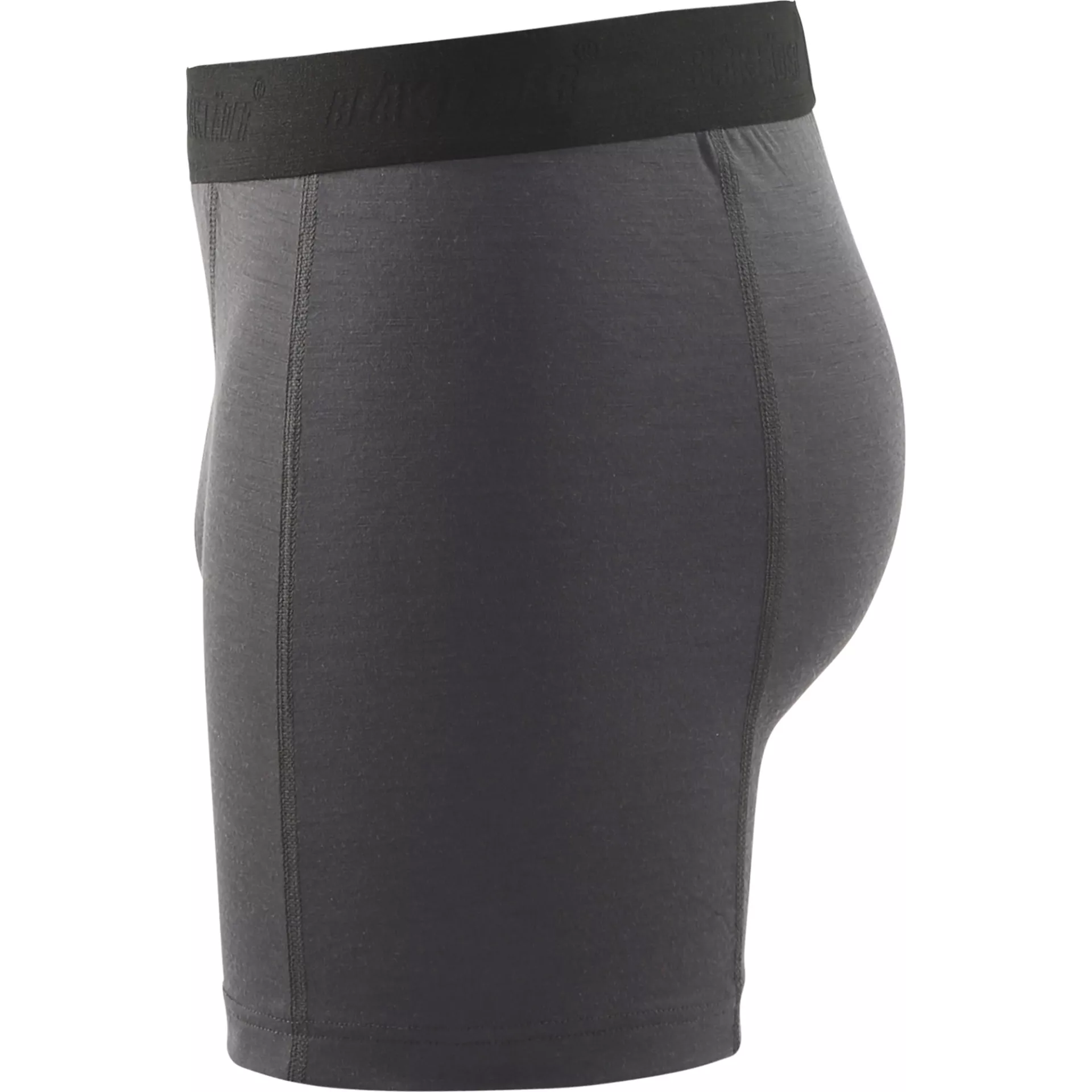 Blåkläder 184717349835, XLIGHT Boxers, 100% Merino Wool, Dark Gray/Yellow, image 3