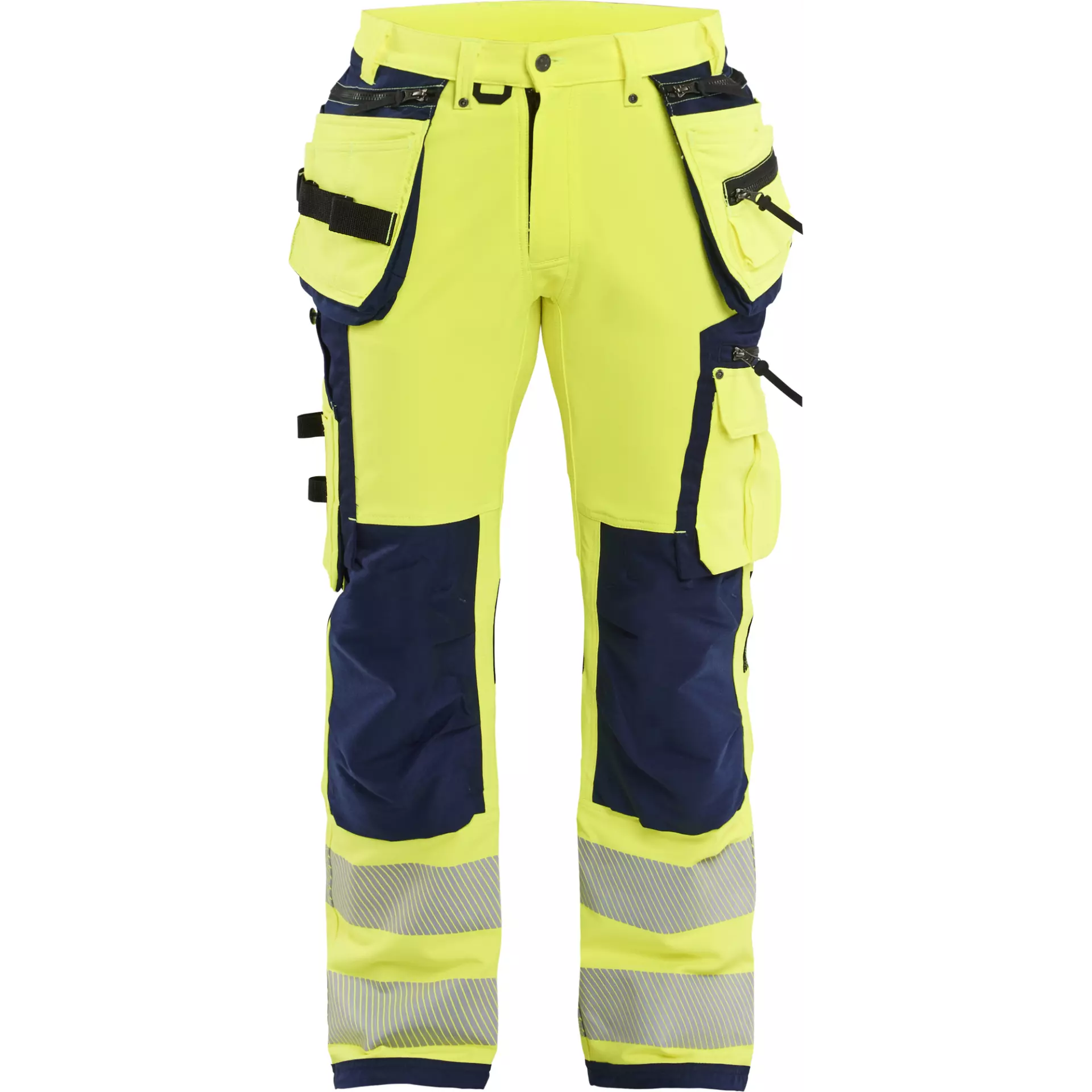 Blåkläder 199716423389, High-Vis Holster Trousers, 4-Way Stretch, Hi-Vis Yellow/Navy