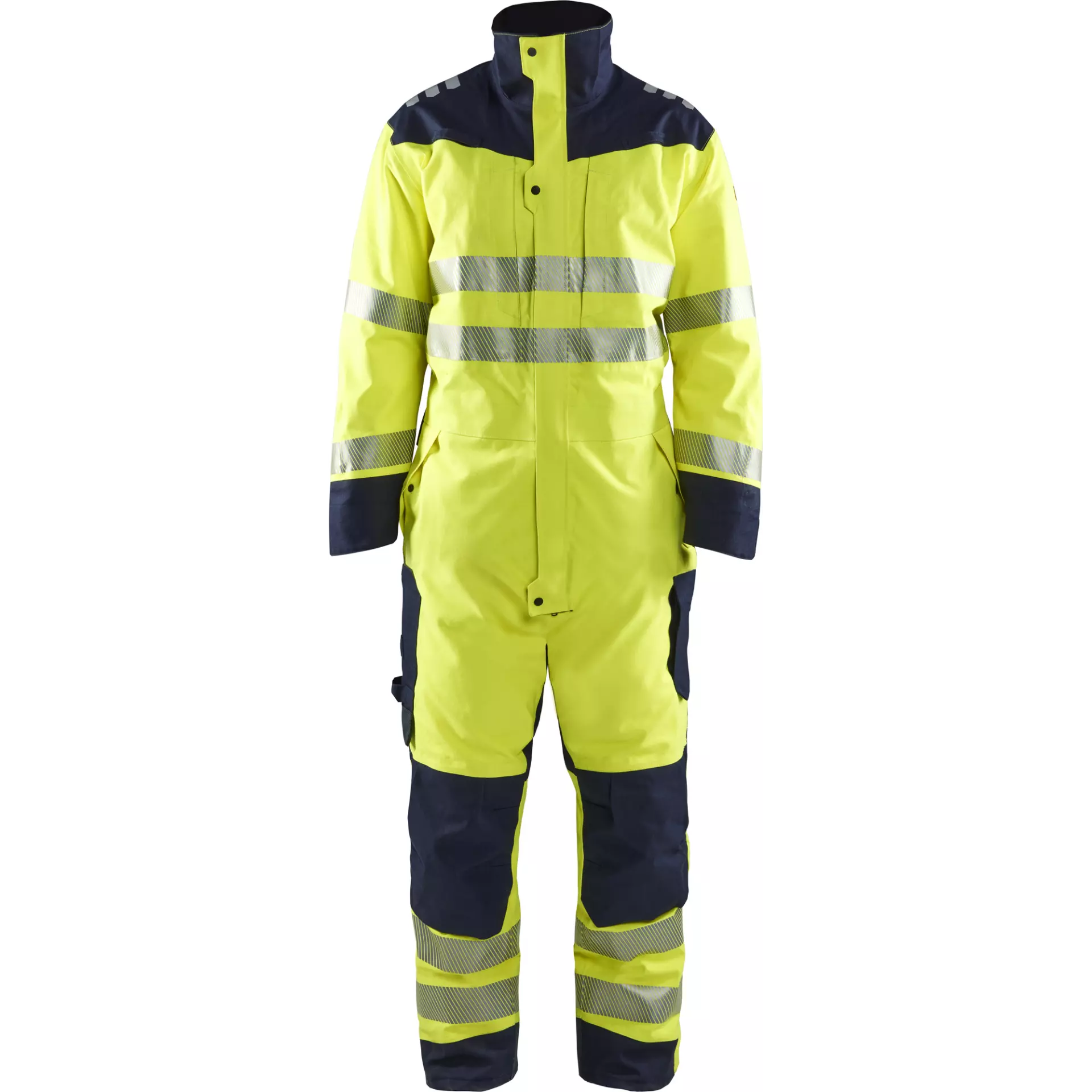 Blåkläder 631715343389, Multinorm-Winteroverall mit inhärentem Flammschutz, Gelb/Marineblau