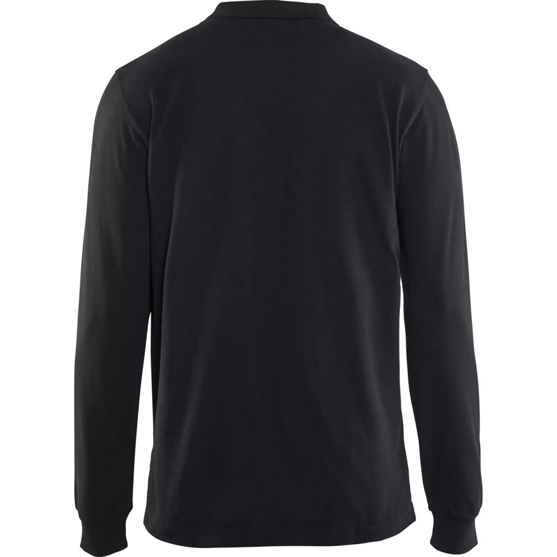Blåkläder 338810509900, Long Sleeve Pique Polo Shirt, Black, image 4
