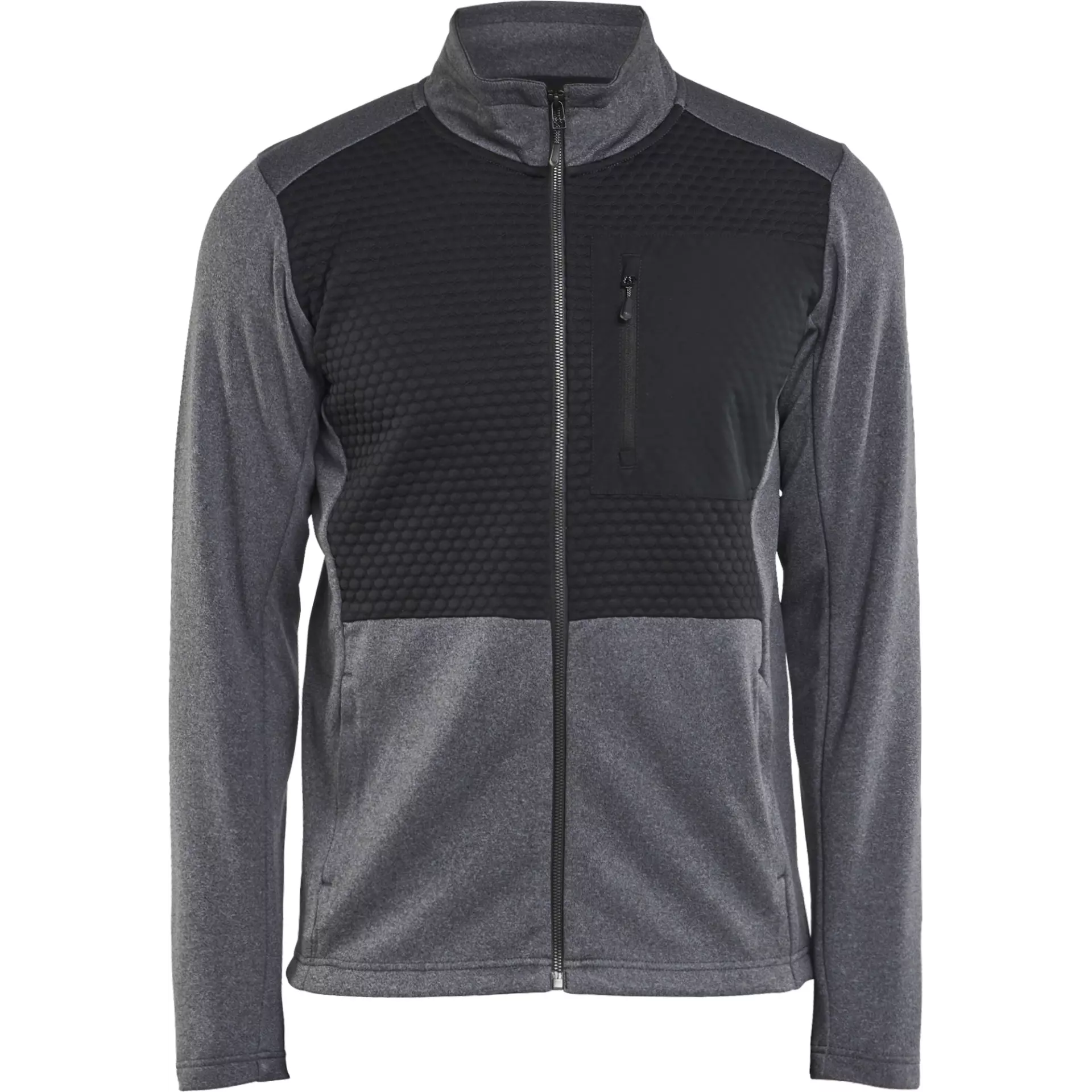 Blåkläder 354825339991, Zipped Sweatshirt, Black/Melange