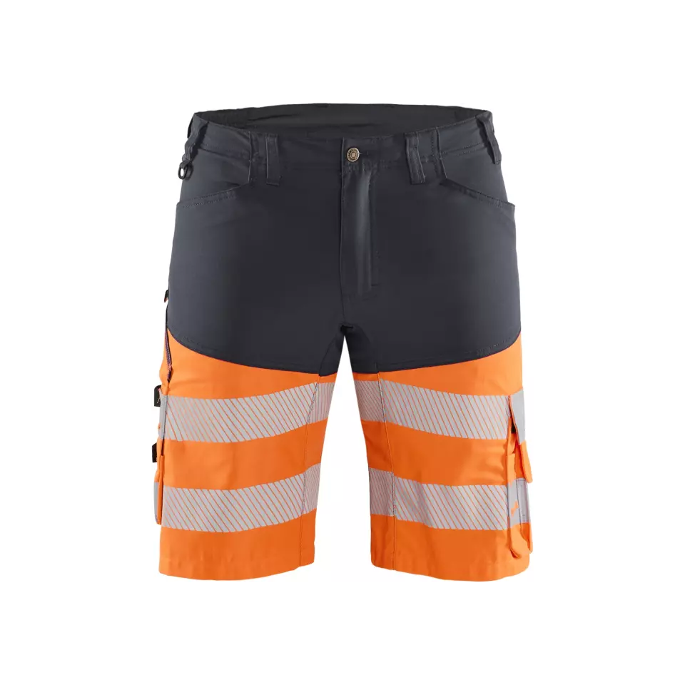Blåkläder 154118119653, High-vis stretch-arbetsshorts, grå/signalorange, image 1, gallery thumbnail