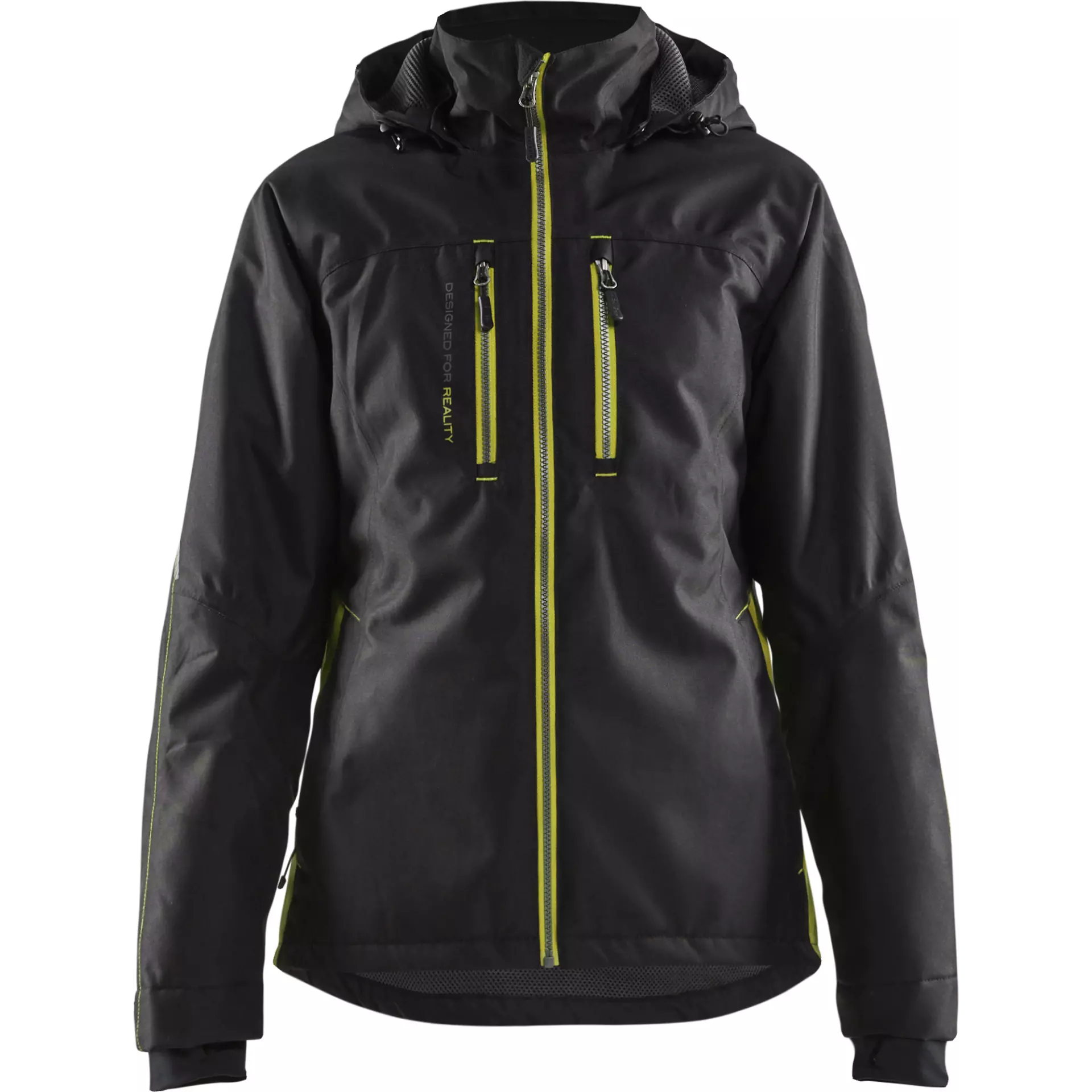 Blåkläder 497219779933, Leicht wattierte Damen Winterjacke, Schwarz/Gelb