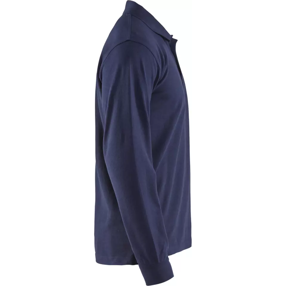 Blåkläder 338810508900, Long Sleeve Pique Shirt, Dark Blue, image 2, gallery thumbnail