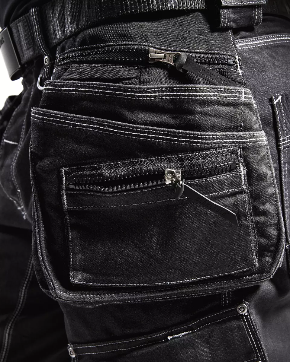 Blåkläder 199211419900, X1900 Stretch Holster Shorts, Black, image 9, gallery thumbnail