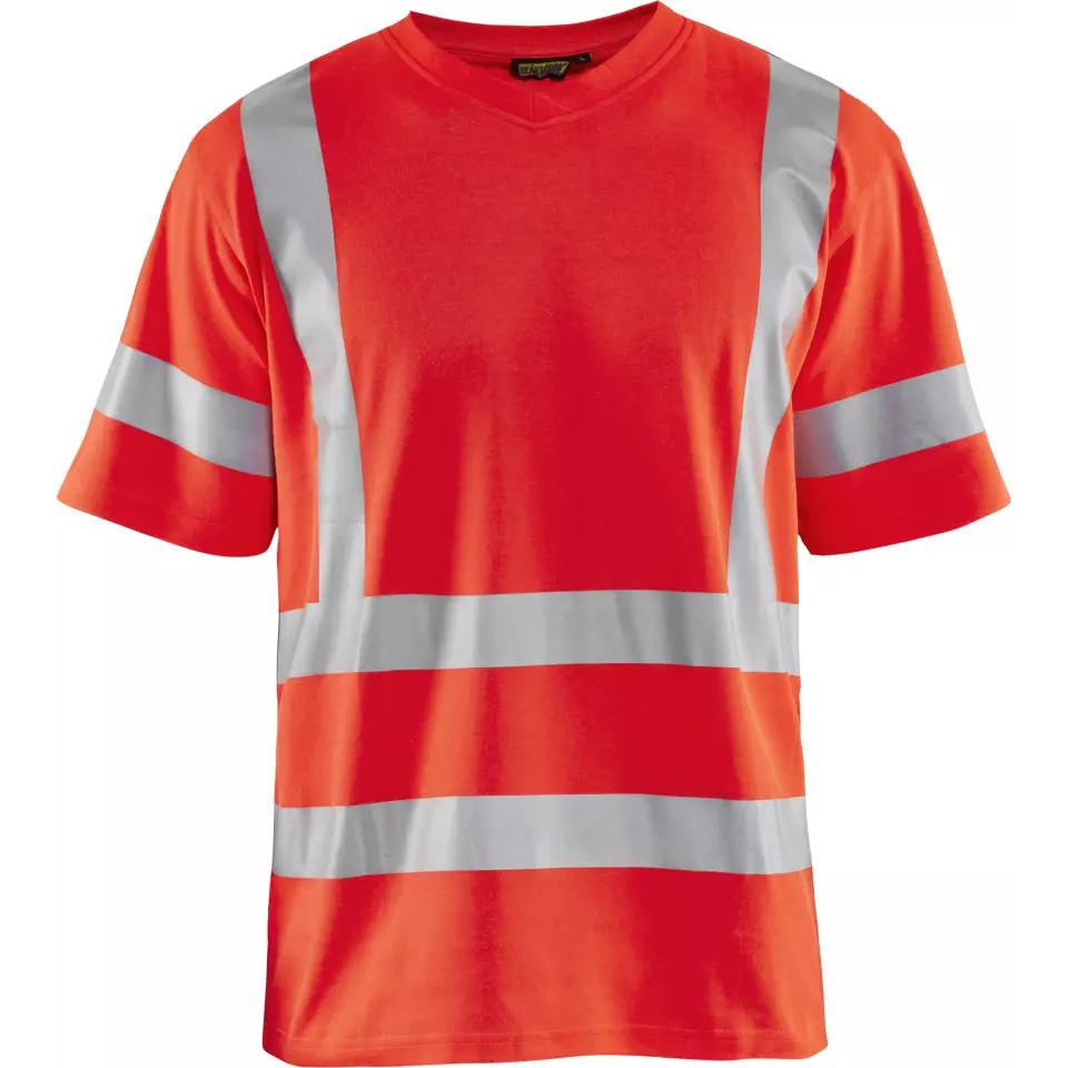 Blåkläder 338010705500, High-Vis T-Shirt With UV Protection, High-Vis Red, image 1, gallery thumbnail