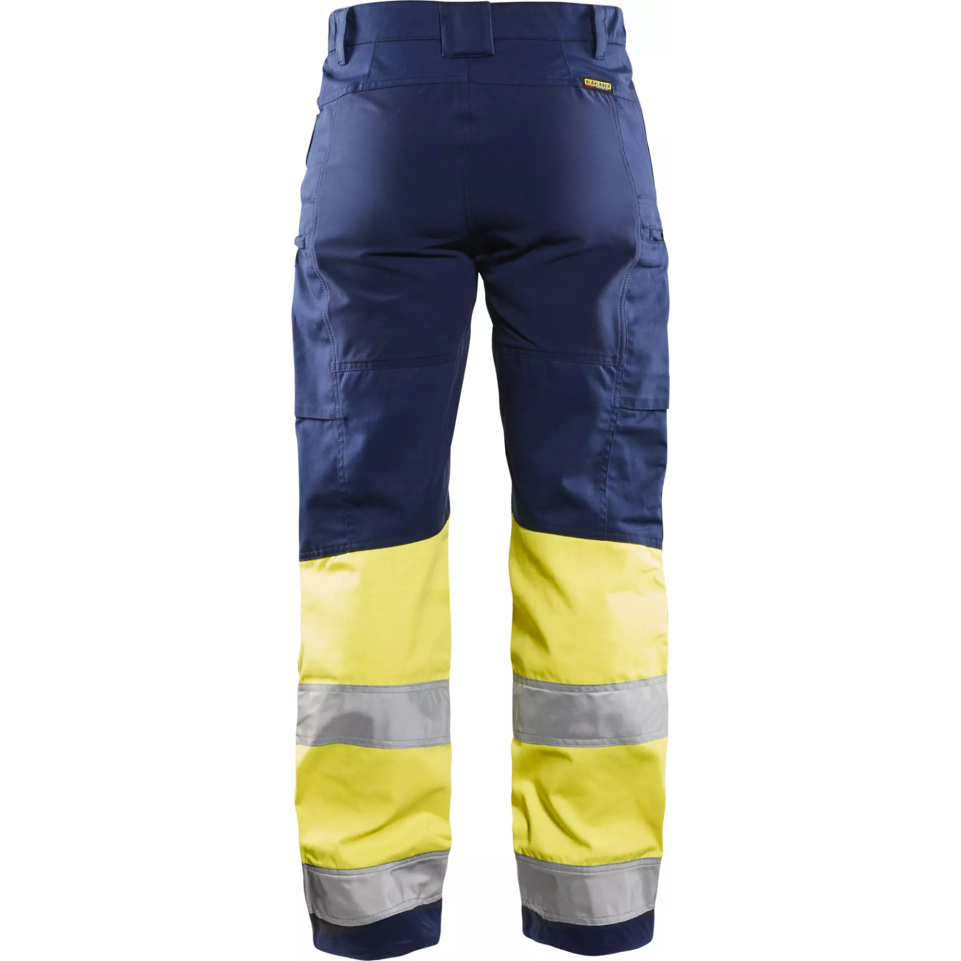 Blåkläder 716118118933, Women's High-Vis Stretch Pants, Navy Blue/High-Vis Yellow, image 4