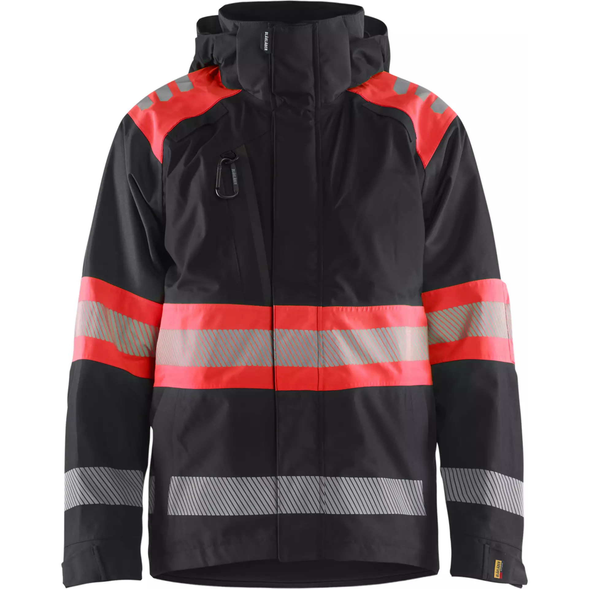 Blåkläder 442019779955, High-Vis Shell Jacket, Black/High-Vis Red