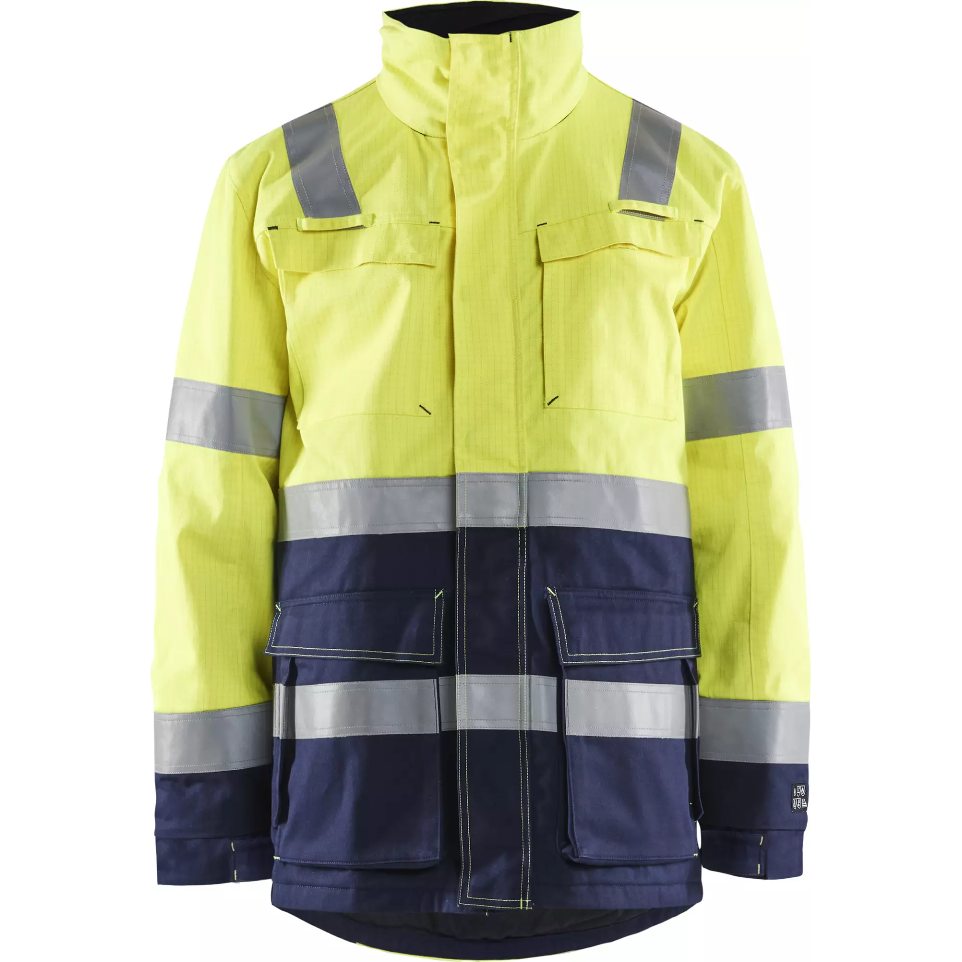 Blåkläder 446715143389, Multinorm-Winterparka, Gelb/Dunkelblau