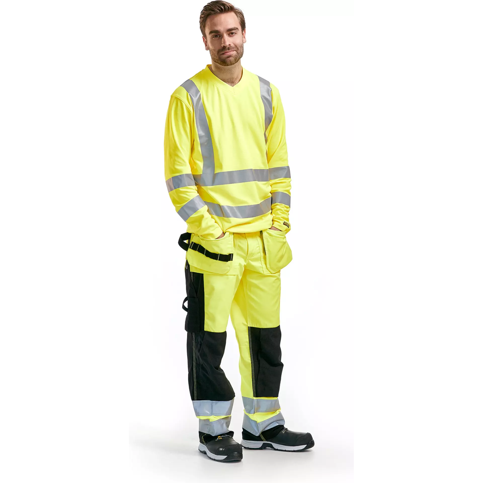 Blåkläder 338110703300, High-Vis Long-Sleeve T-Shirt With UV Protection, High-Vis Yellow, image 5