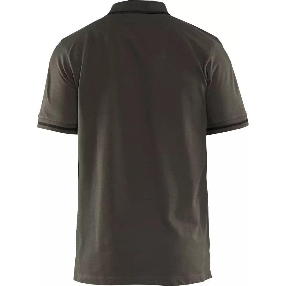 Blåkläder 338910504599, Polo Shirt, Olive Green/Black, image 4, gallery thumbnail