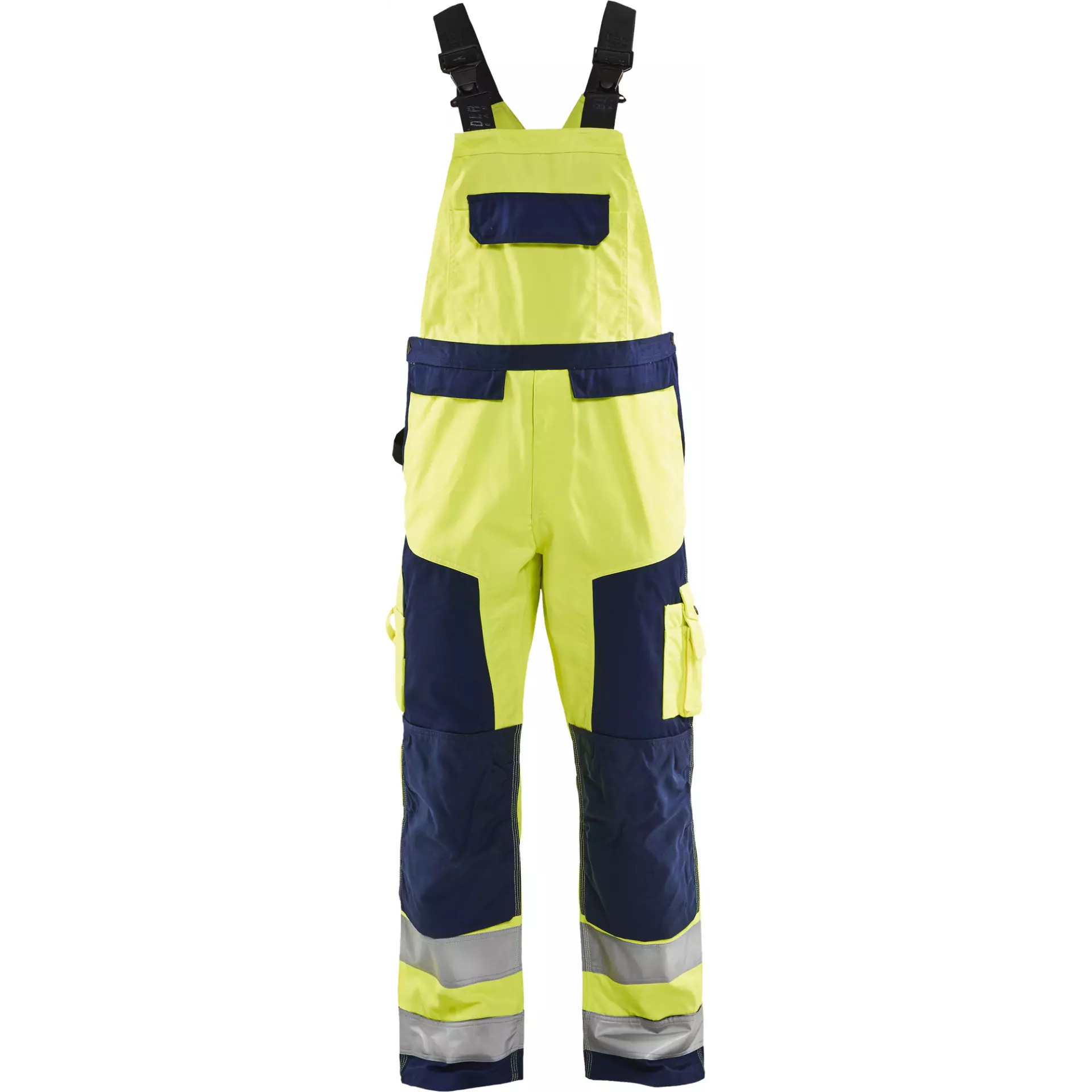 Blåkläder 266018113389, Warnschutz-Latzhose, Warngelb/Dunkelblau