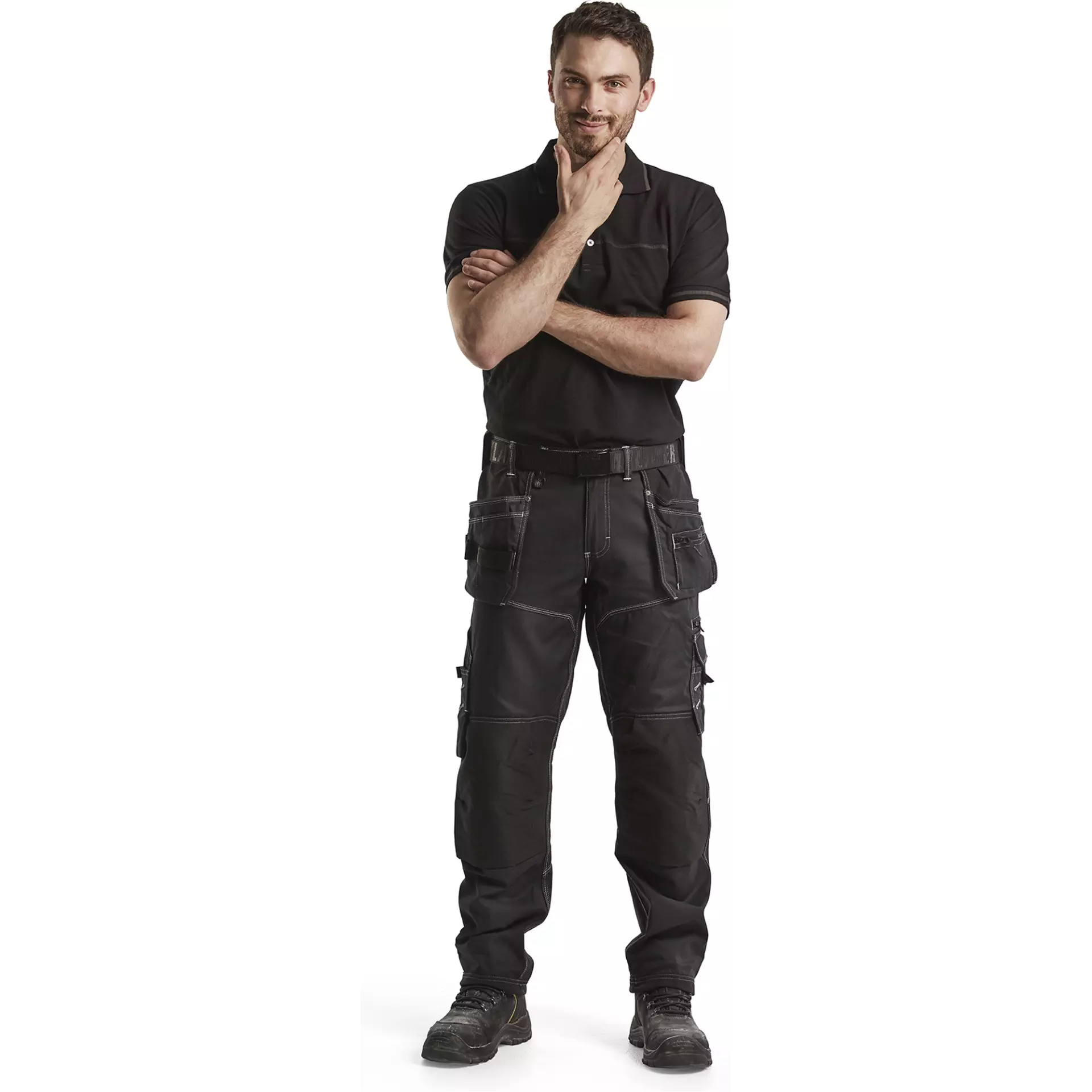 Blåkläder 338910509998, Polo Shirt, Black/Dark Gray, image 3