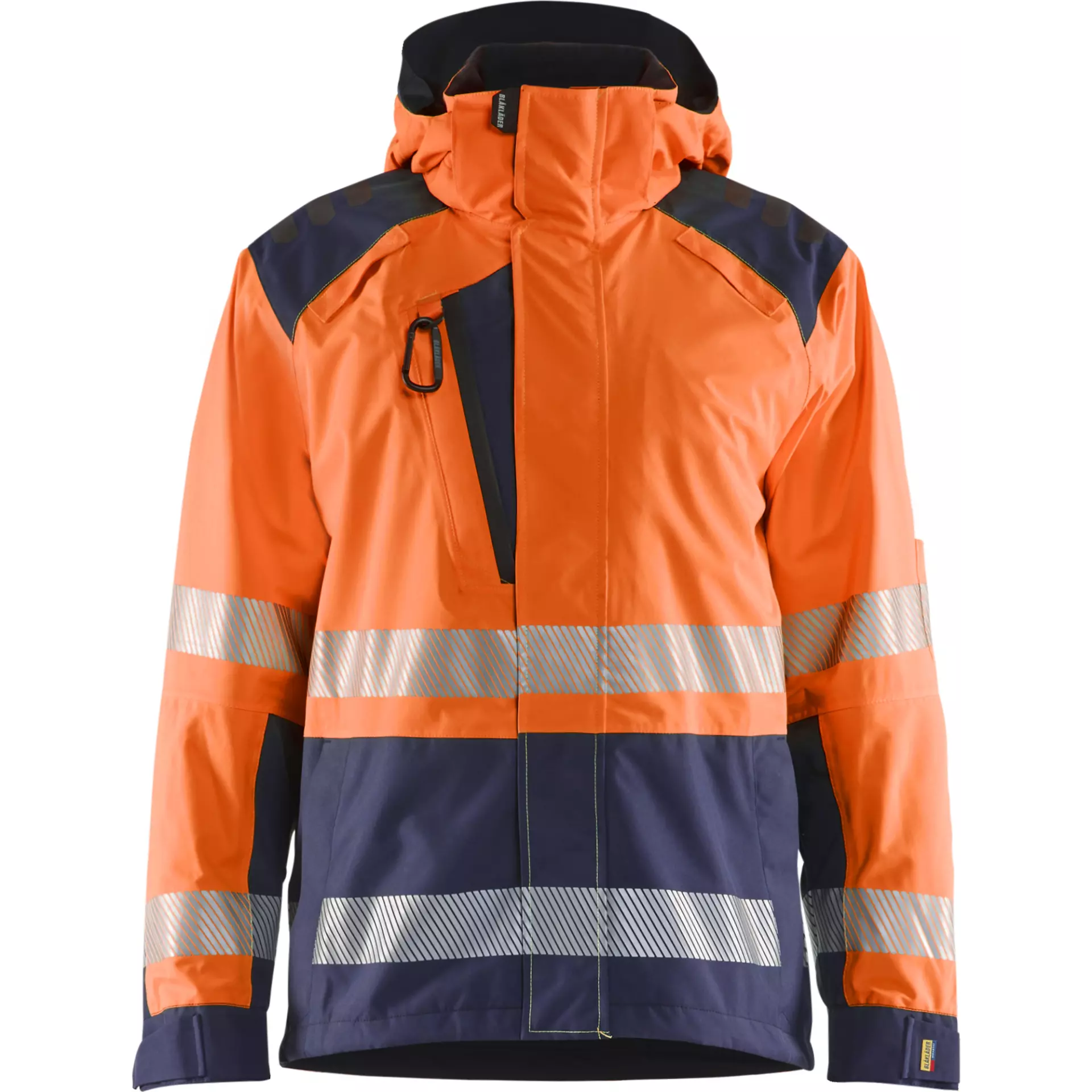 Blåkläder 443519875389, High-Vis Shell Jacket, High-Vis Orange/Dark Blue