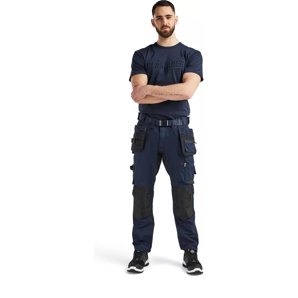 Blåkläder 175018328600, Stretch-riipputaskuhousut, tummansininen, image 5, gallery thumbnail