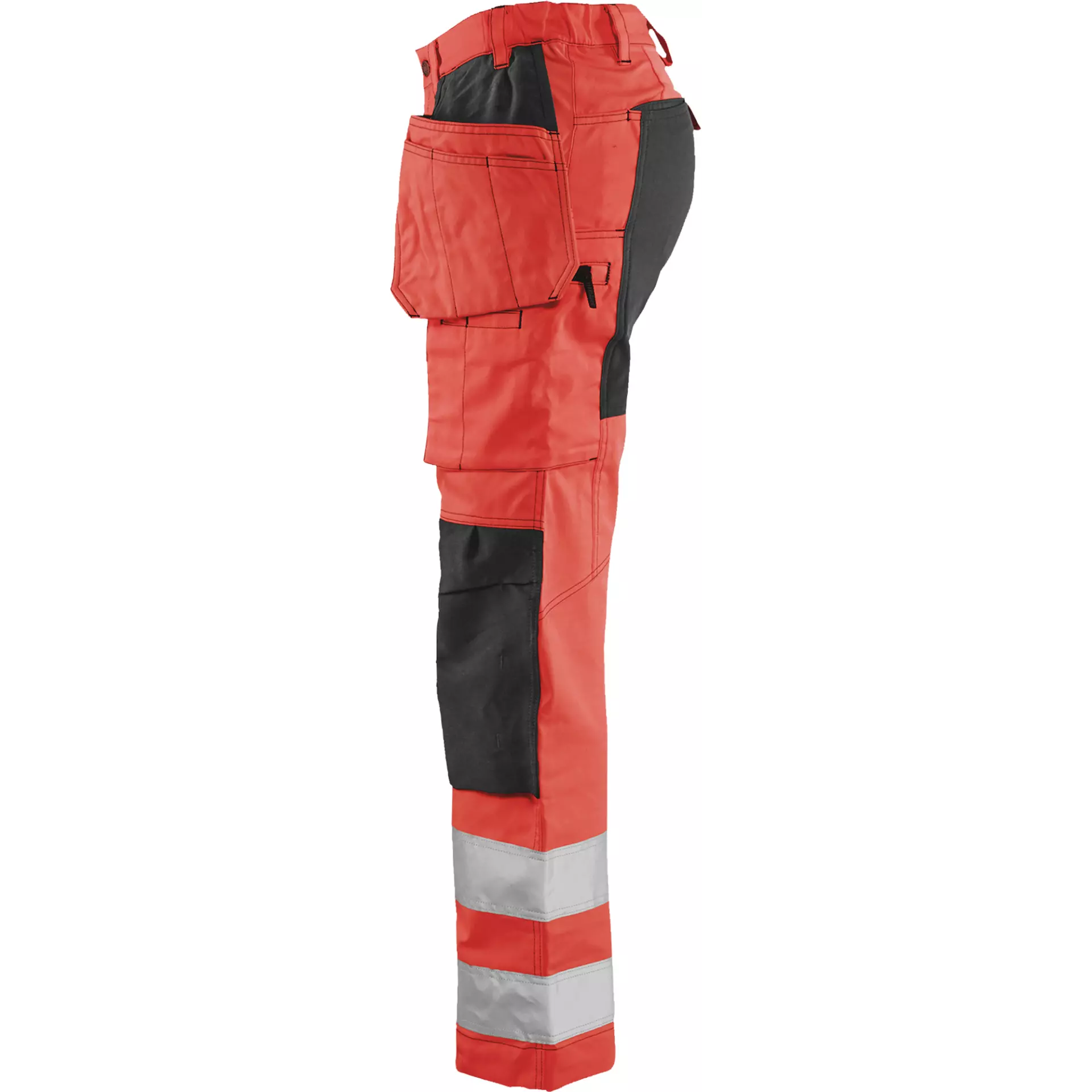 Blåkläder 716318115599, Women's High-Vis Holster Pants, Stretch, Hi-Vis Red/Black, image 3