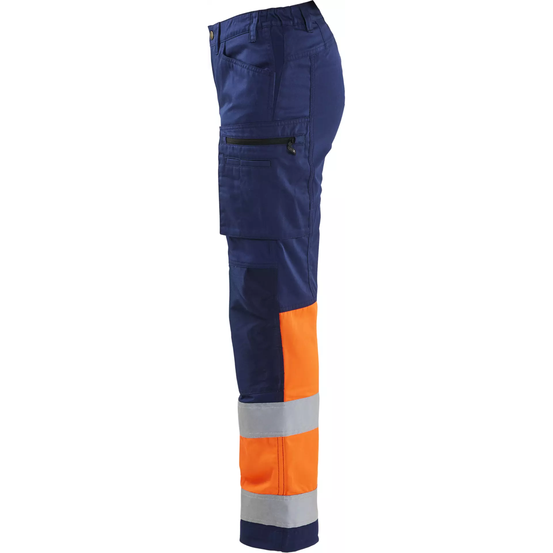 Blåkläder 716118118953, Women's High-Vis Stretch Pants, Dark Blue/Hi-Vis Orange, image 3
