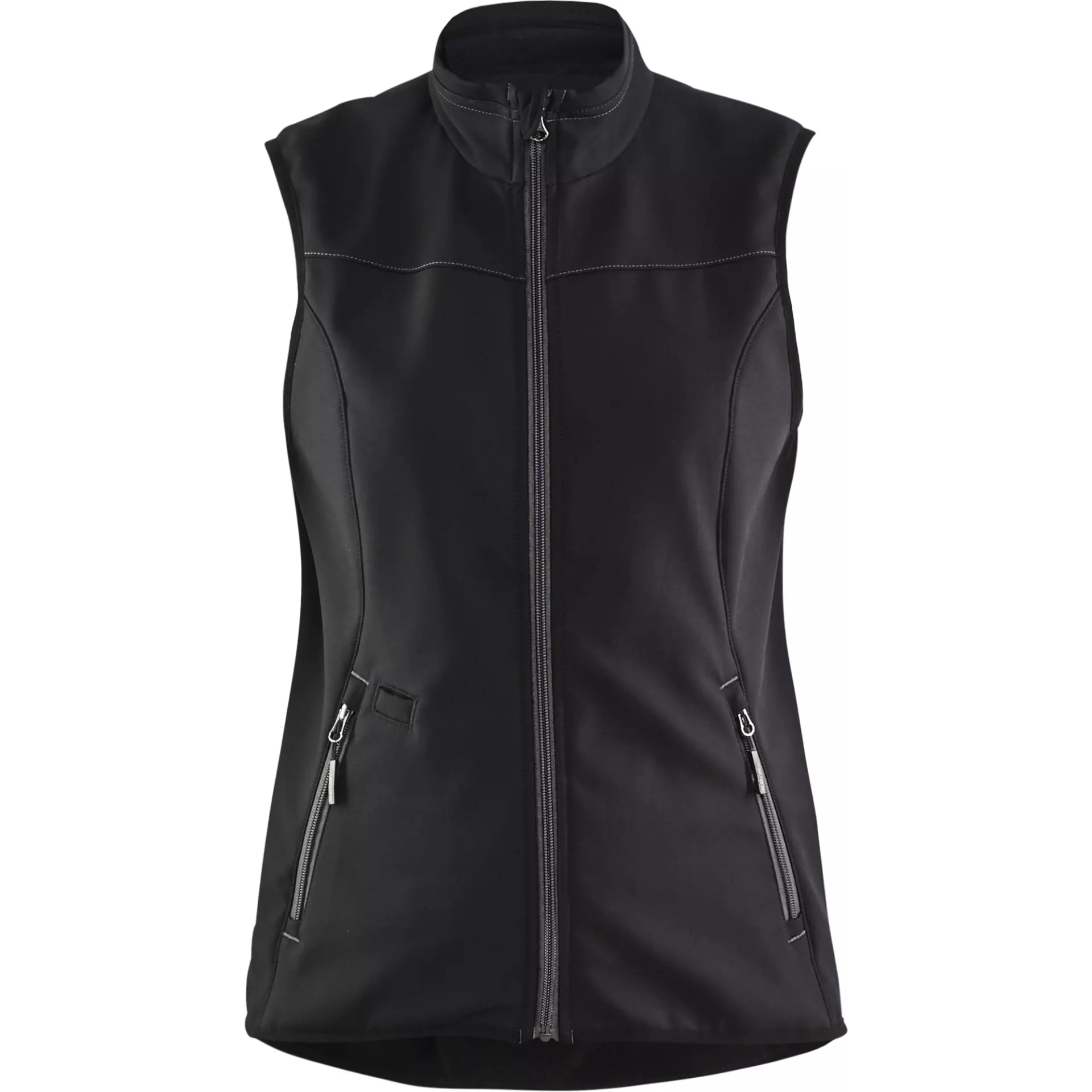 Blåkläder 385125169998, Women's Softshell Vest, Black/Dark Gray