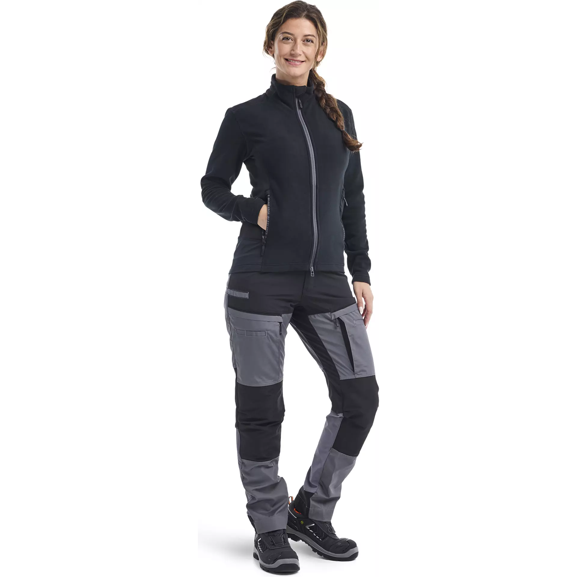 Blåkläder 716618459699, Women's Stretch Work Pants, Gray/Black, image 4