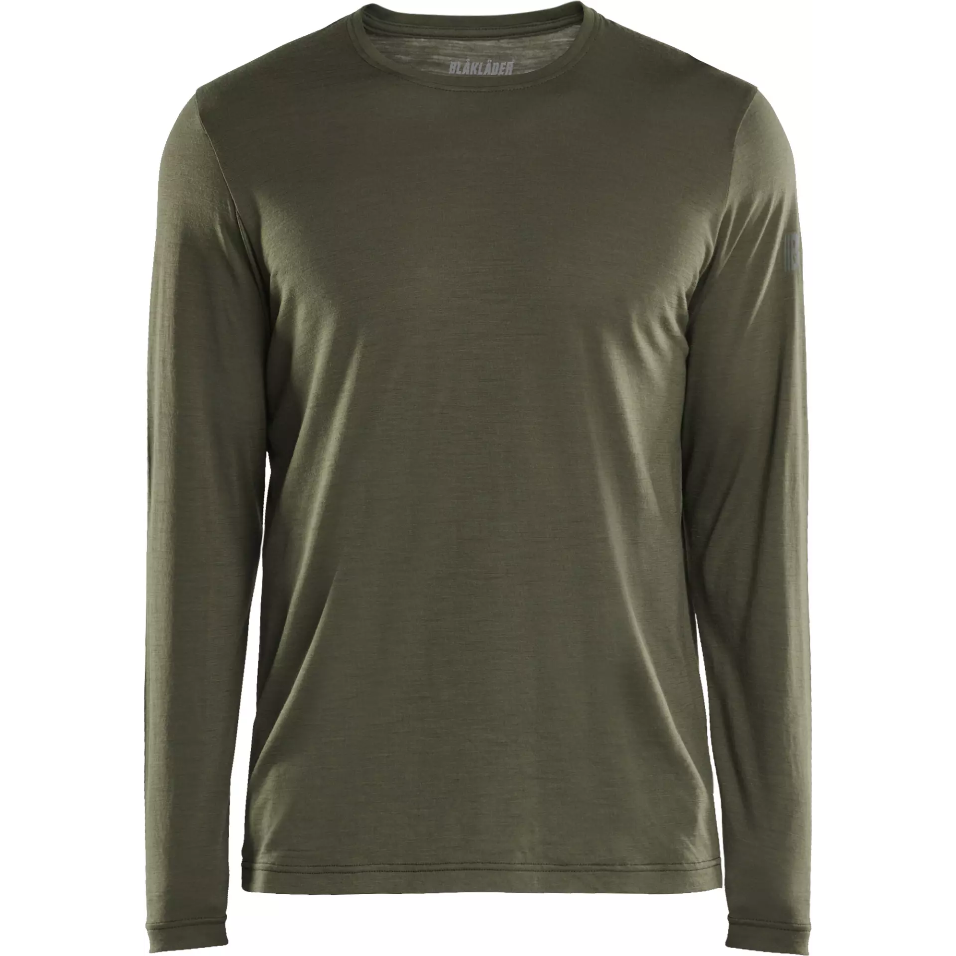 Blåkläder 353817434209, Long Sleeve Merino Wool Shirt, Forest Green