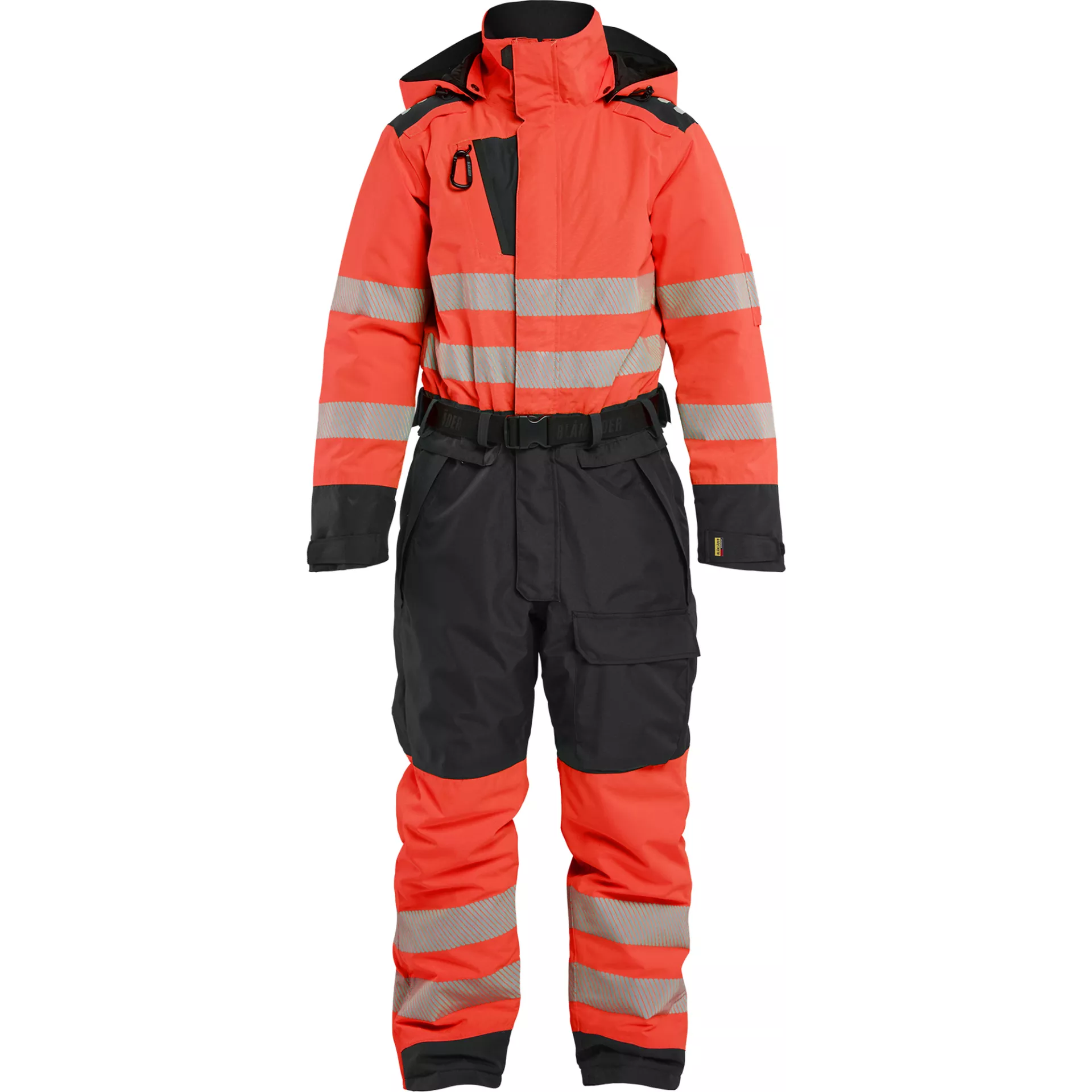 Blåkläder 672619775599, Women's High-Vis Winter Coverall, Hi-Vis Red/Black