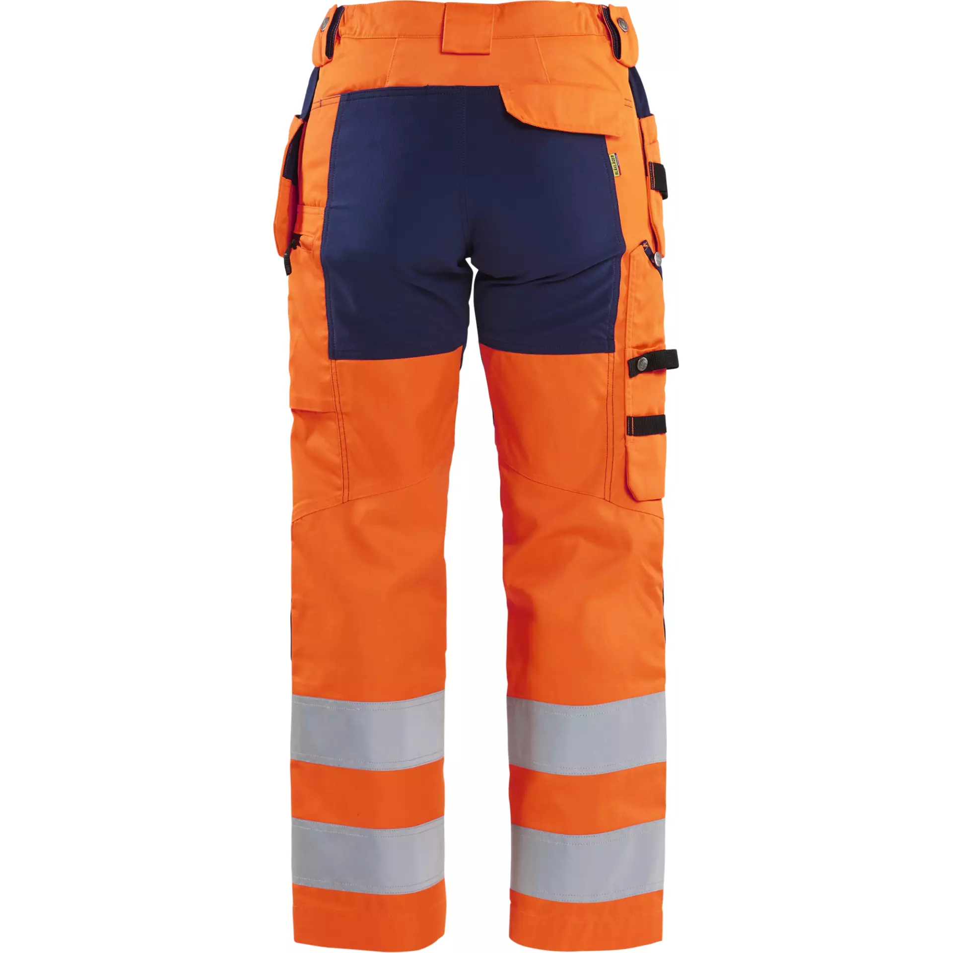 Blåkläder 716318115389, Women's High-Vis Holster Pants, Stretch, Hi-Vis Orange/Navy Blue, image 4