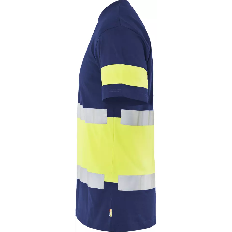 Blåkläder 338710308833, High-Vis T-Shirt, Navy Blue/Hi-Vis Yellow, image 3, gallery thumbnail