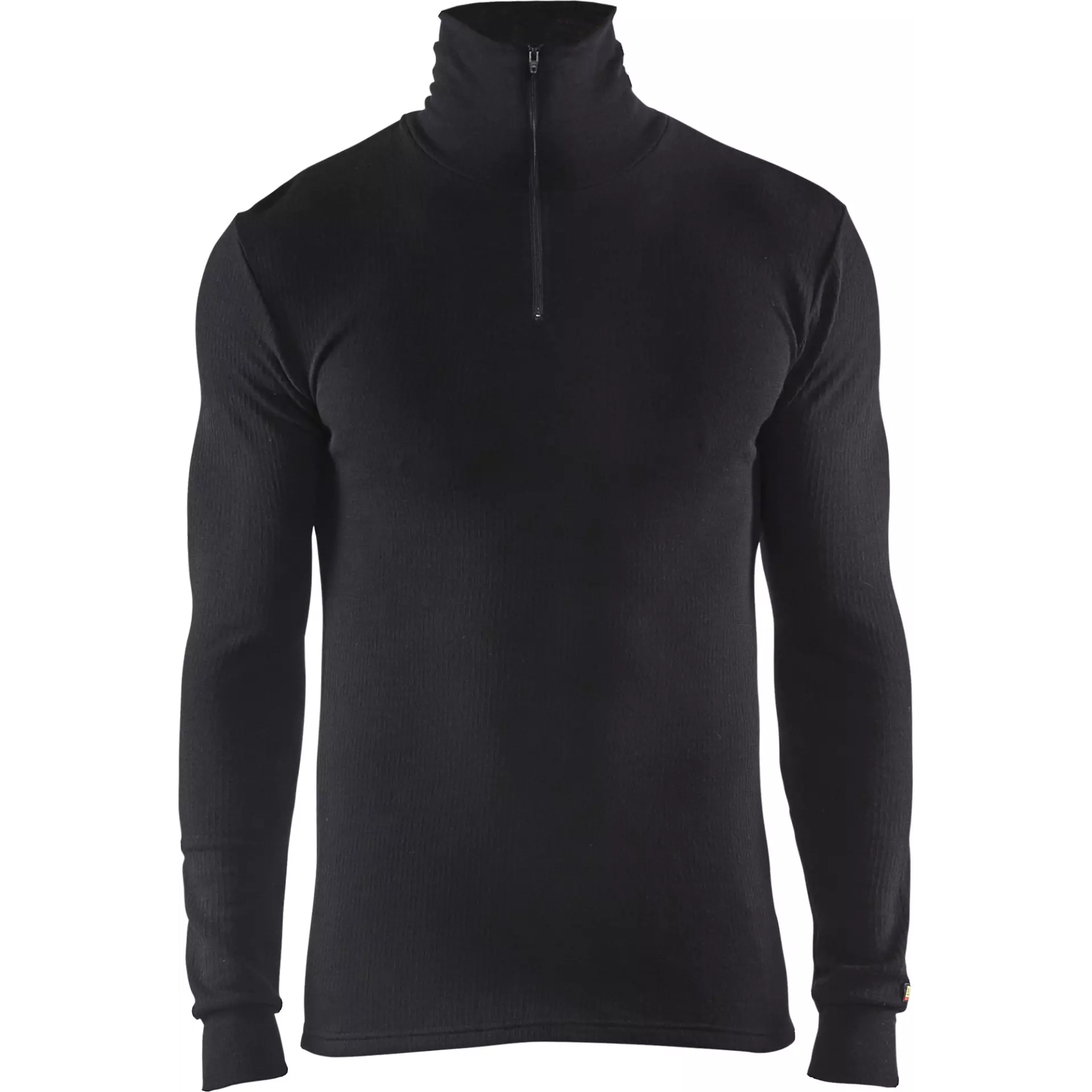 Blåkläder 489117059900, WARM Base Layer Shirt With Zip, 50% Merino Wool, Black, image 1
