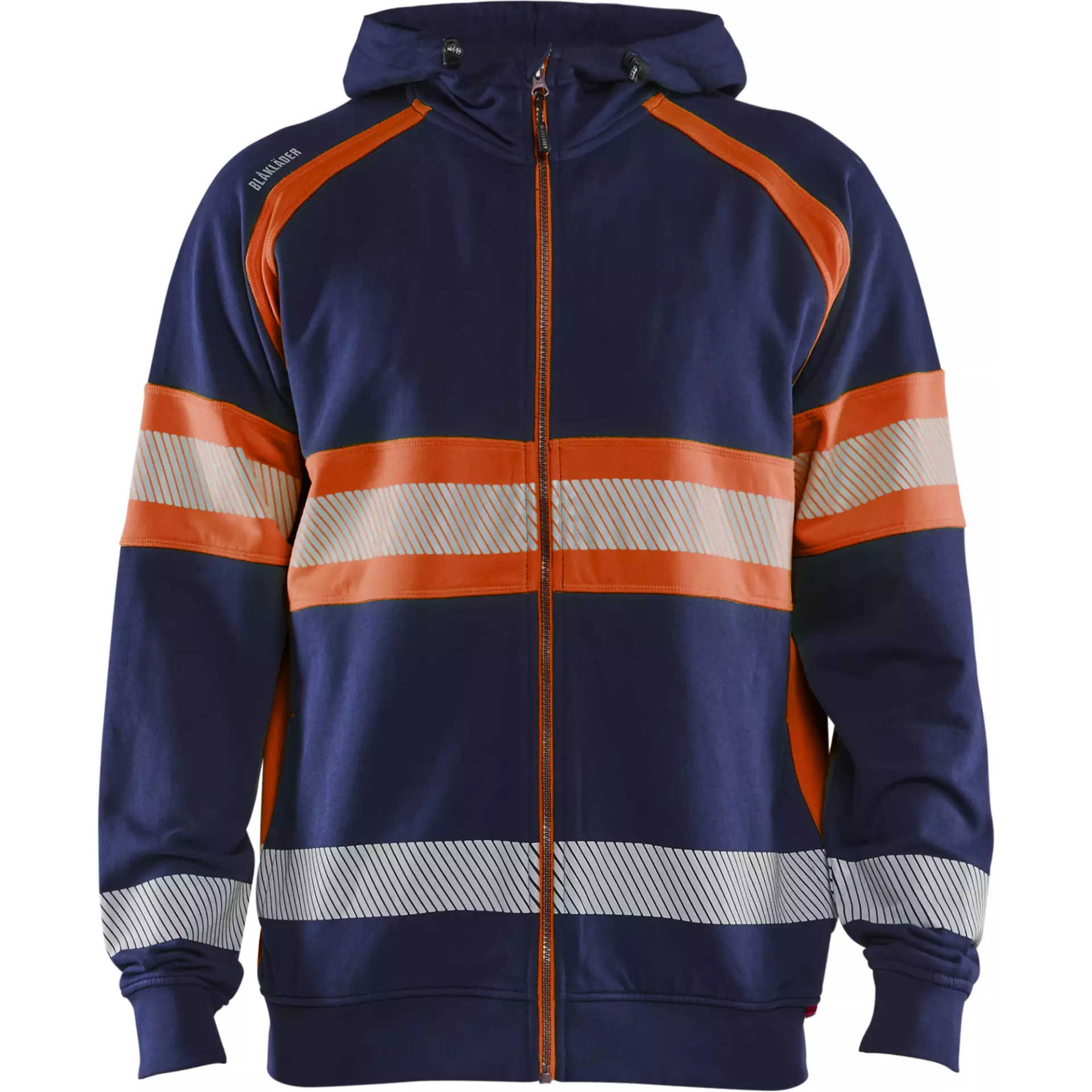 Blåkläder 355211588953, High-Vis Hoodie, Navy/Hi-Vis Orange